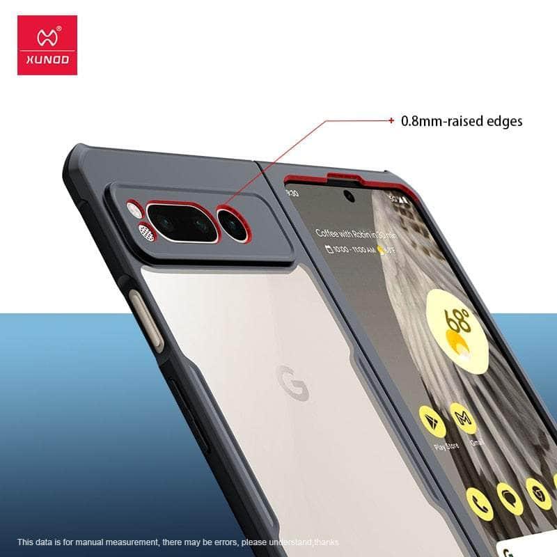 Xundd Foldable Phone Case with Airbags for Google Pixel Fold 1 - Shockproof Protective Cover for Daily Use, Travel & Outdoor Activities