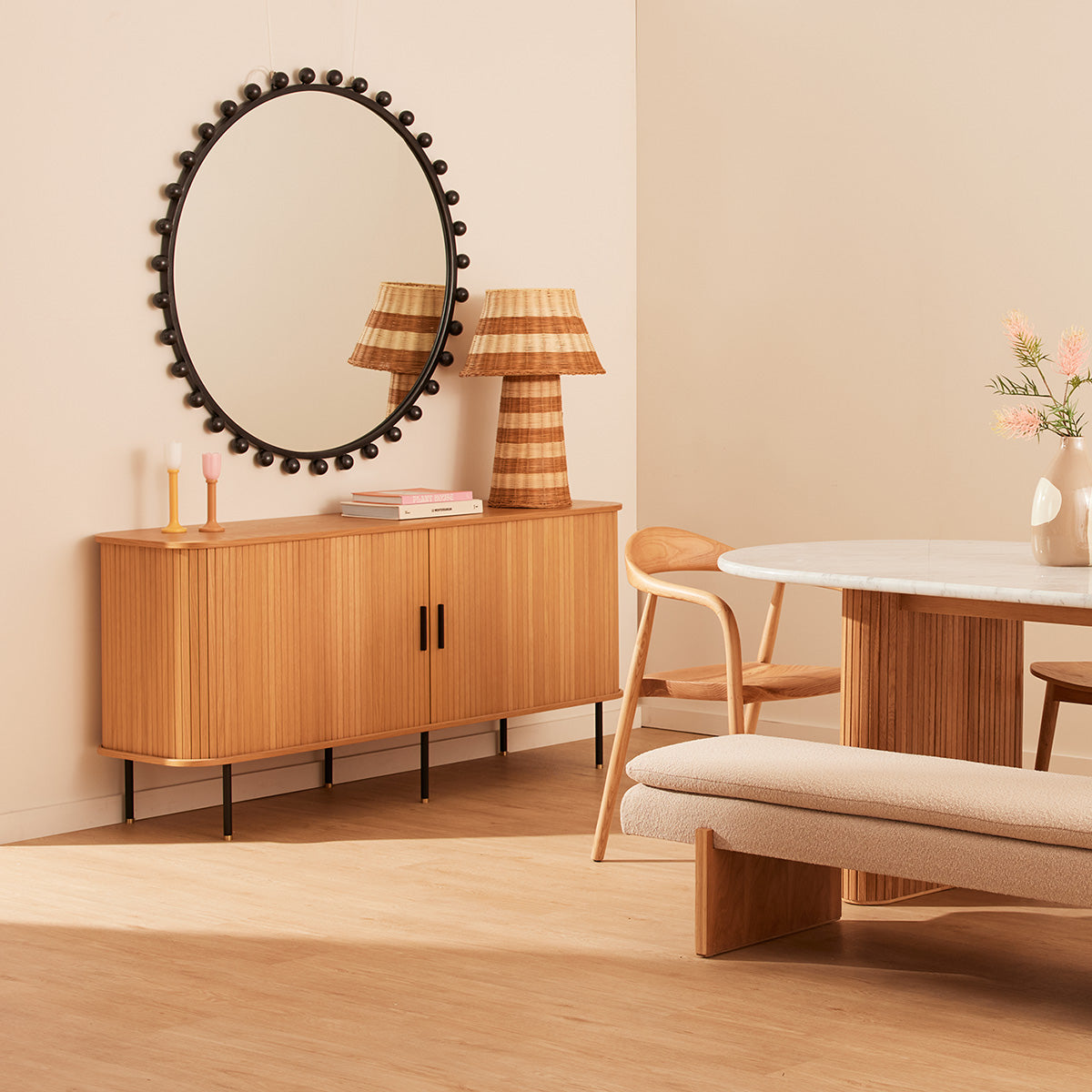 Ipanema Sideboard - Modern Wood Buffet Cabinet for Dining Room, Living Room & Entryway Storage | Stylish & Functional Furniture for Home Decor