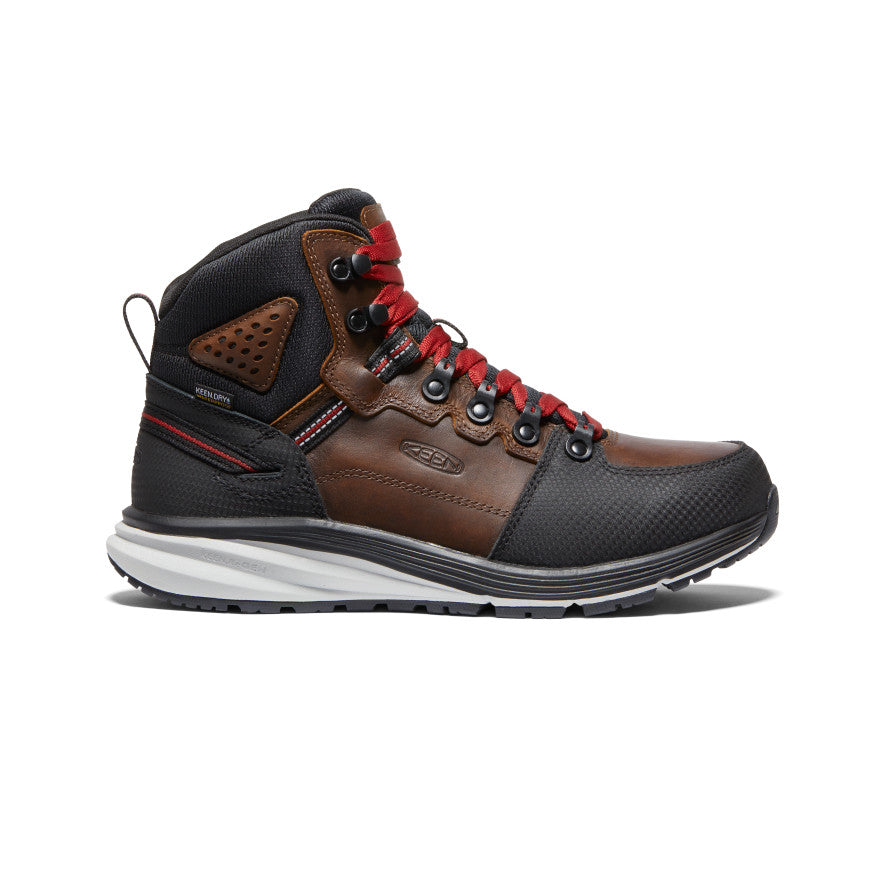 Men's Red Hook Waterproof Soft Toe Work Boots - Tobacco & Black | Durable Construction for Outdoor Work, Hiking & Winter Wear