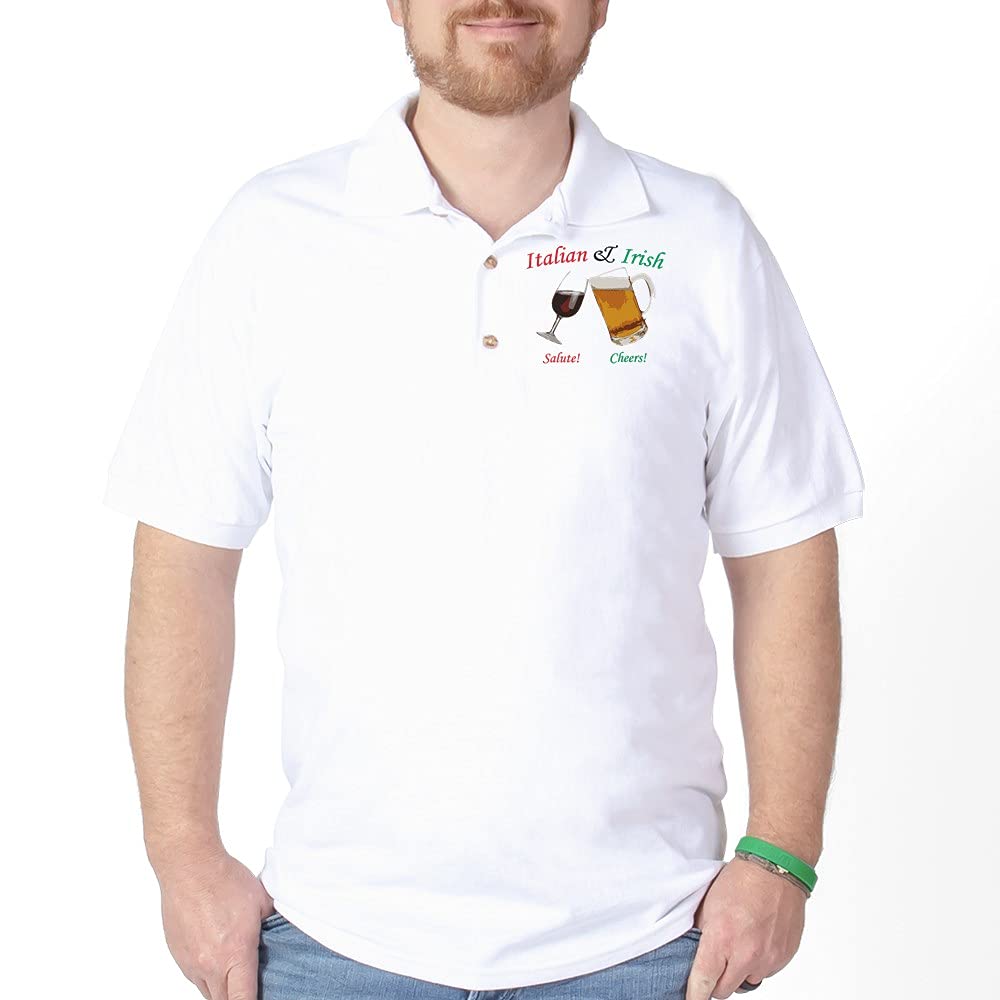 Italian & Irish Heritage Golf Polo Shirt - Comfortable & Stylish Men's Golf Apparel for Casual Wear, St. Patrick's Day & Italian-Themed Events