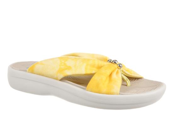Bzees Women's Comfortable Slip-On Sneakers - Promise Yellow M | Lightweight Walking Shoes for Women | Perfect for Casual Wear, Travel & Everyday Comfort