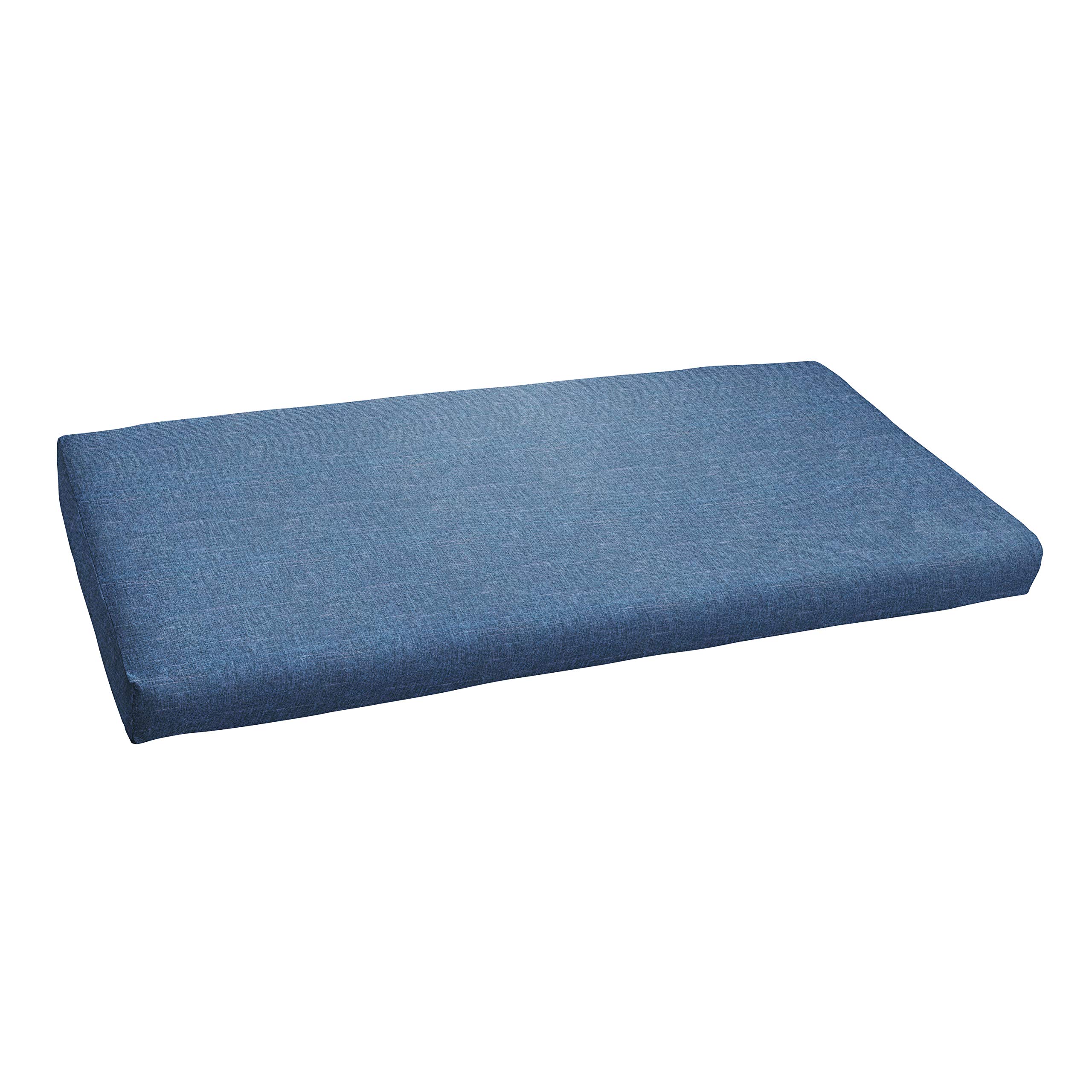 Sorra Home AZ229221SC Water-Resistant Indoor/Outdoor Bench Cushion - Blue - Perfect for Patio, Deck, Garden & Sunroom Furniture