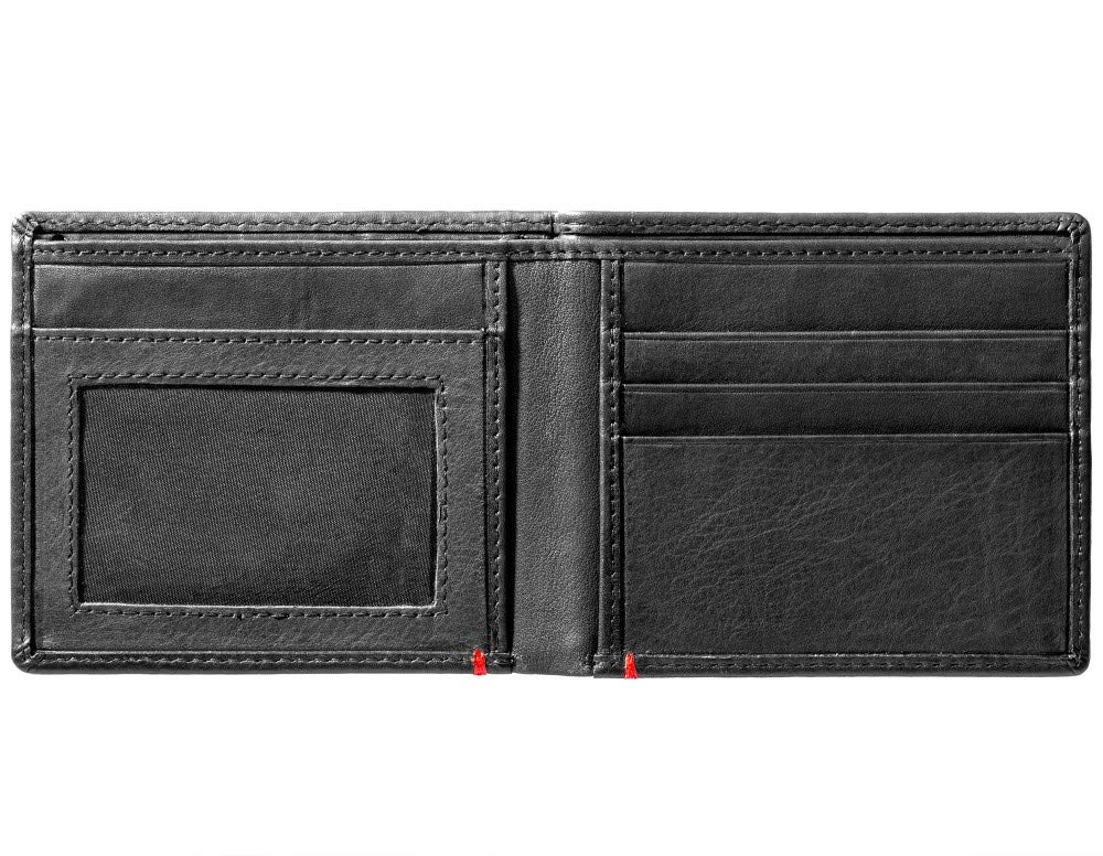 Zippo ID Window Leather Wallet for Men - Slim RFID Blocking Bifold Wallet with Clear ID Holder - Perfect for Travel, Work & Everyday Use