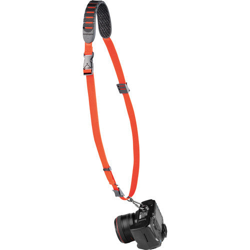 Black Rapid Cross Shot Orange Camera Strap - Comfortable & Secure DSLR/SLR Neck Strap for Photographers - Perfect for Travel, Hiking & Outdoor Photography