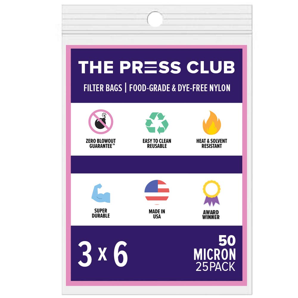 Premium 50 Micron Nylon Tea Filter Press Screen Bags - 3