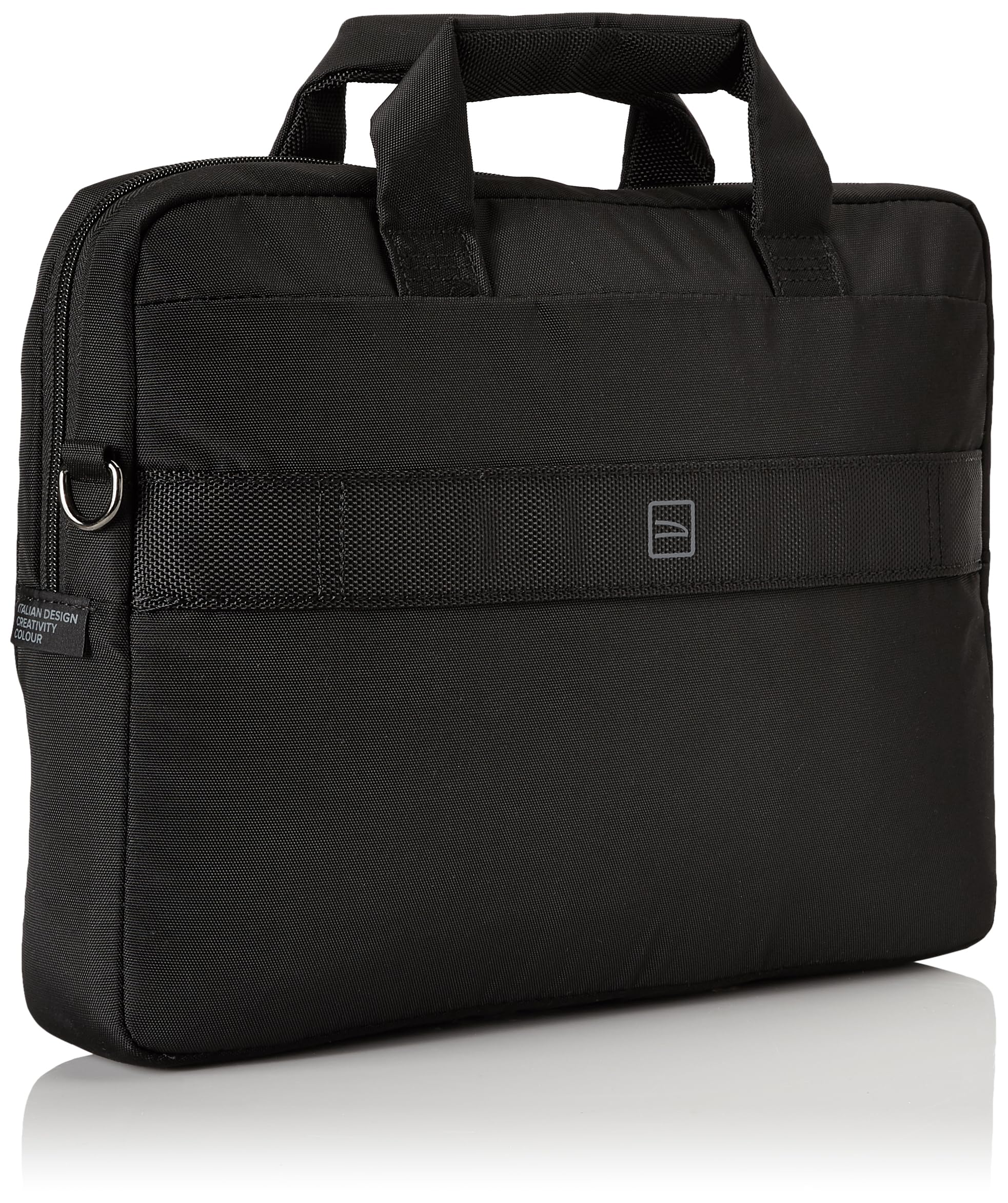 Tucano Dritta Black Laptop Sleeve Case for 15-inch Notebook - Compatible with MacBook Pro Retina, Ultrabook & MacBook Pro | Perfect for Work, Travel & School Protection