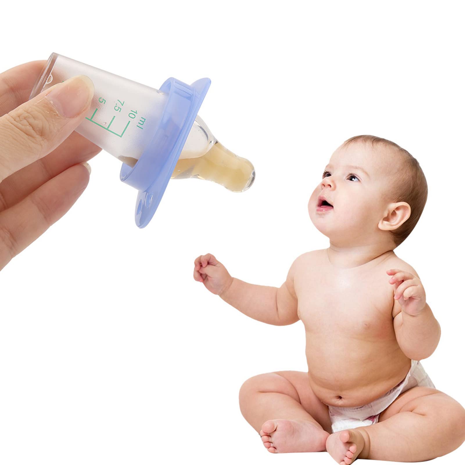 Baby Pacifier Medicine Dispenser - Easy Liquid Medicine Feeder for Infants & Newborns - Perfect for Fever Reducers, Vitamins & Breastmilk Supplementation