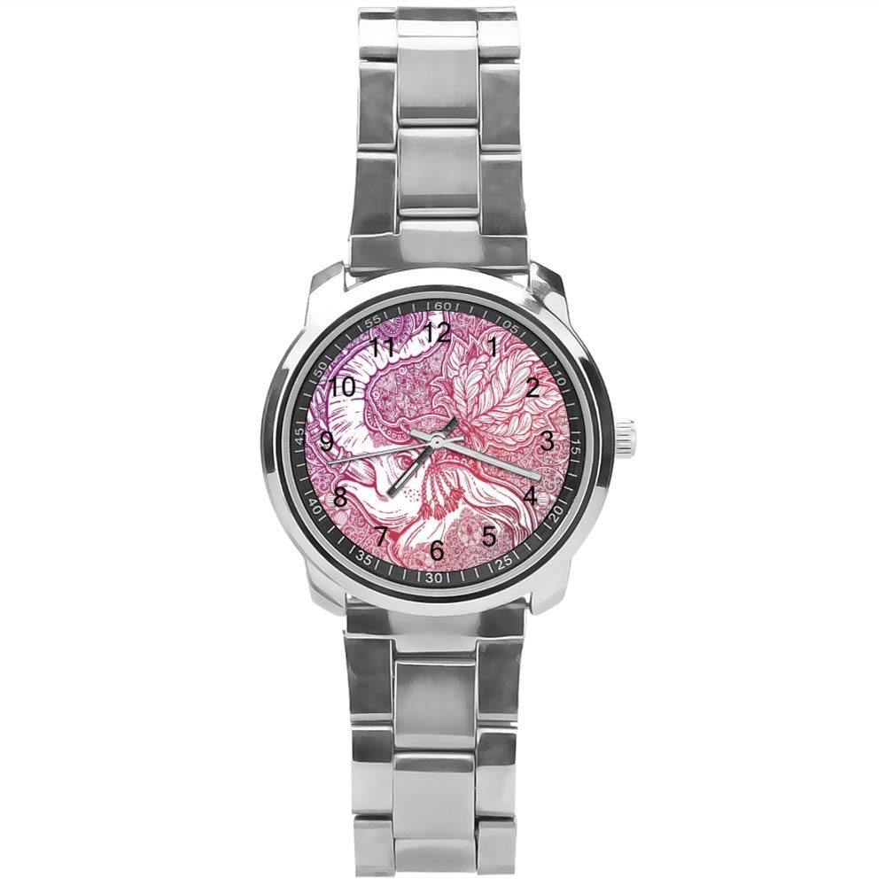 Yolocal Mystical Analog Wristwatch for Boys - Stainless Steel Strap, Water Resistant, Fashion Timepiece | Perfect for School, Parties & Everyday Wear