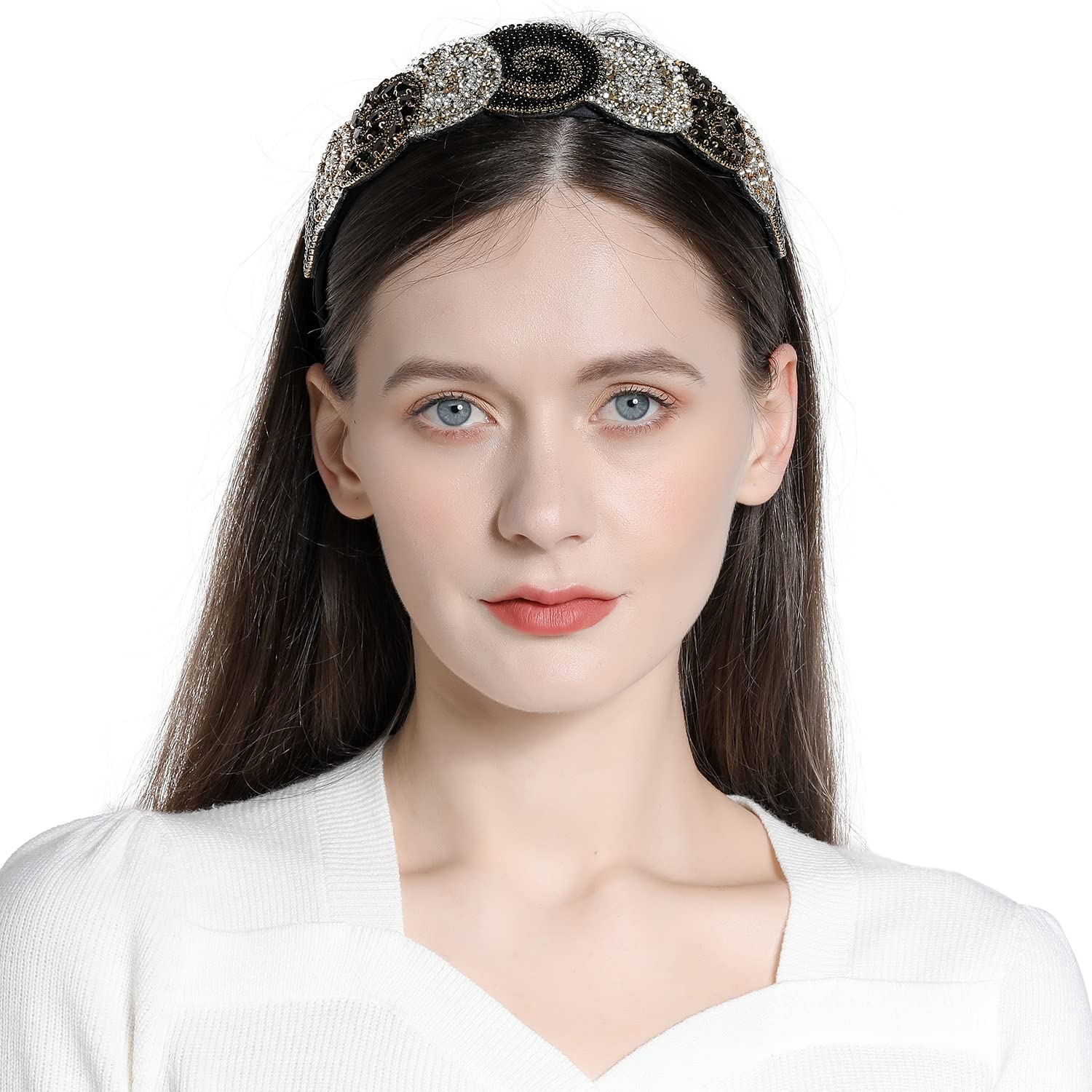 Sparkling Rhinestone Headbands for Women - Crystal Beaded Fashion Hair Accessories with Bling Chains | Perfect for Weddings, Parties, and Special Occasions