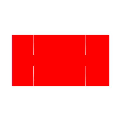 Monarch Paxar 1110 Fluorescent Red Labels - 16 Rolls for Warehouse & Shipping