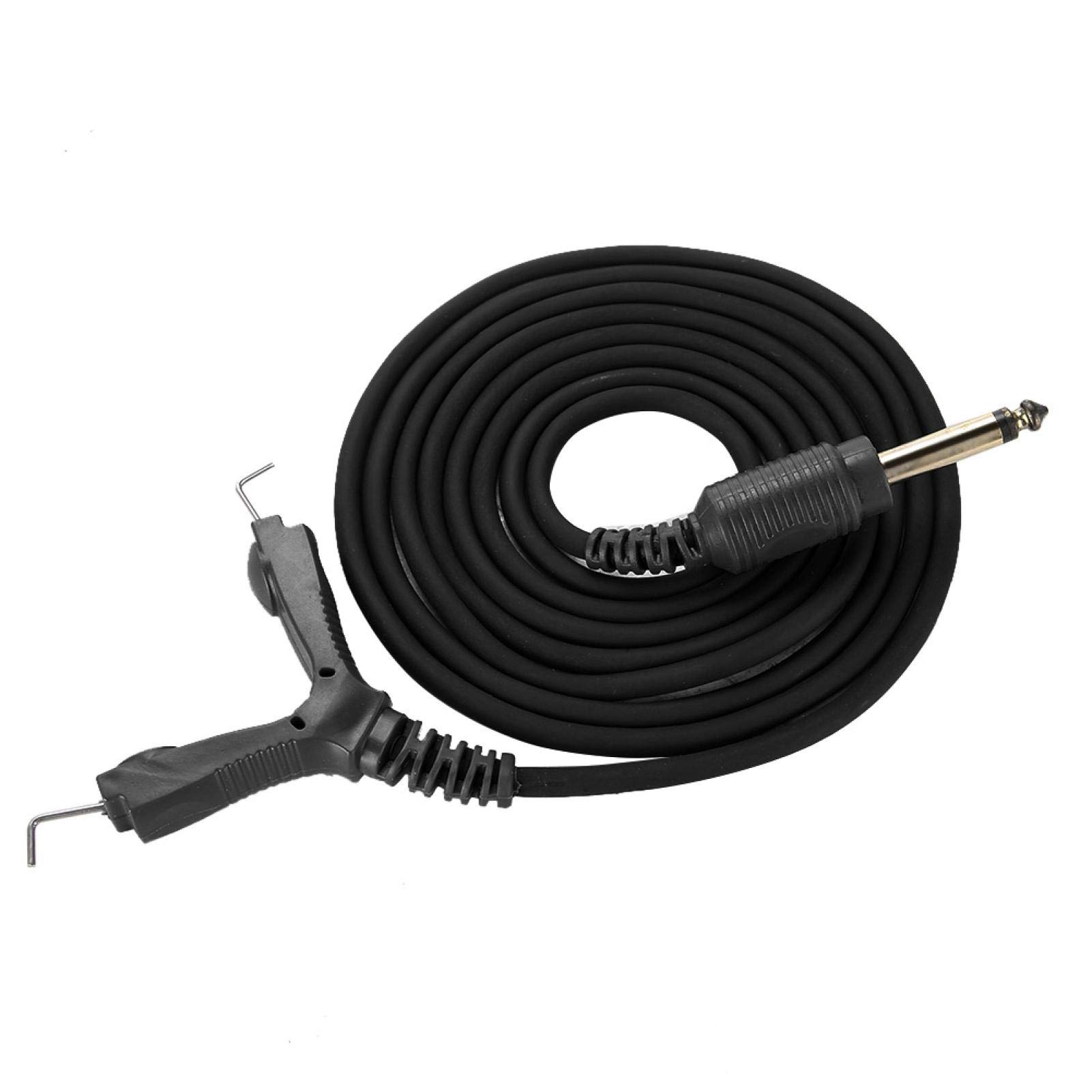 Professional Set of 2 Black Tattoo Clip Cords - High-Quality Power Supply Line for Tattoo Machines - Durable Tattoo Accessories for Artists & Studios - Perfect for Tattooing, Permanent Makeup & Body Art Sessions