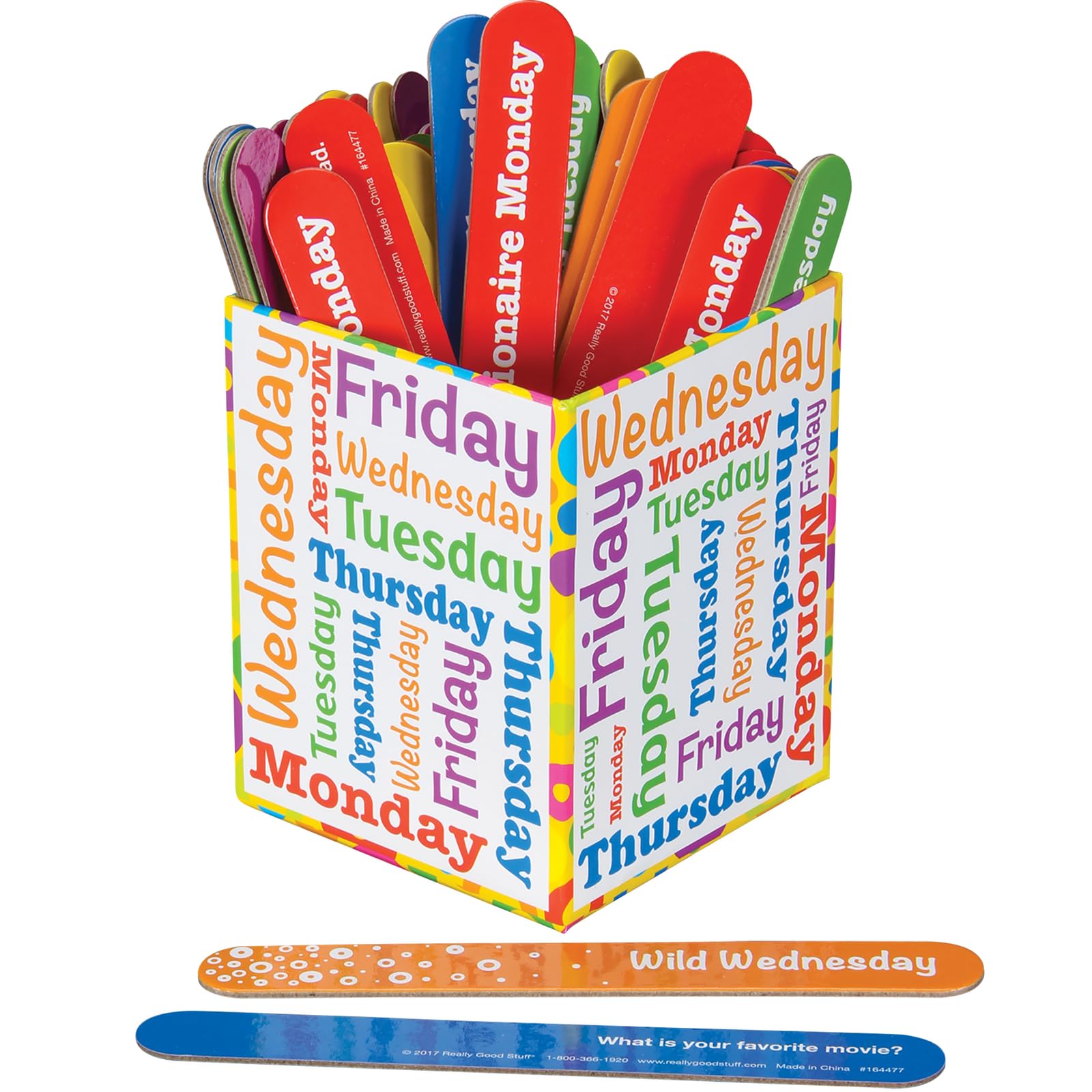 Really Good Stuff Daily Response Sticks - Classroom Behavior Management Tools for Teachers | Perfect for Student Engagement & Positive Reinforcement in Elementary Schools