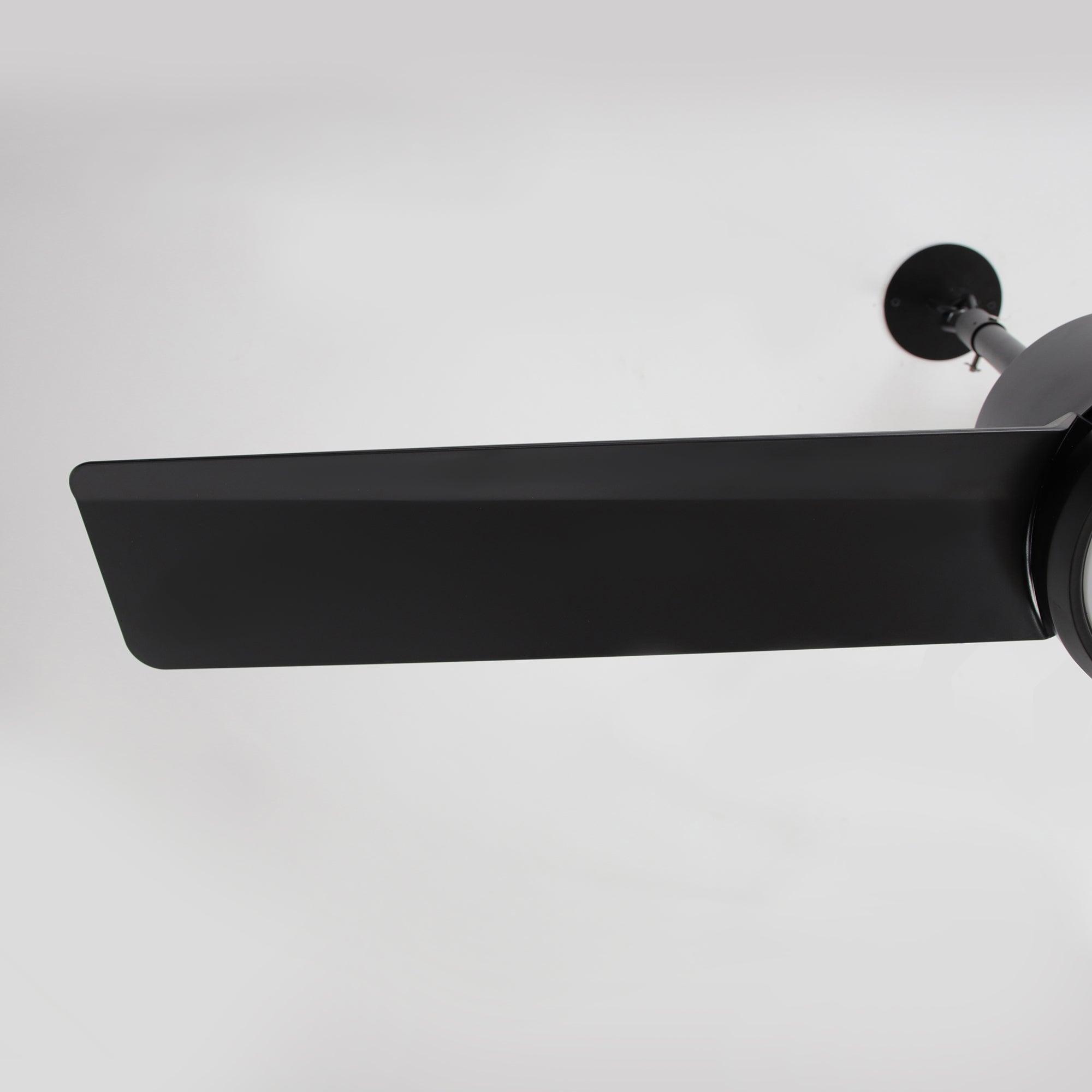 42 Inch IP65 Waterproof Ceiling Fan with LED Light - Indoor/Outdoor Use for Patio, Pool Area, Bathroom & Covered Porches - Black Finish with Convenient Hanging Hook