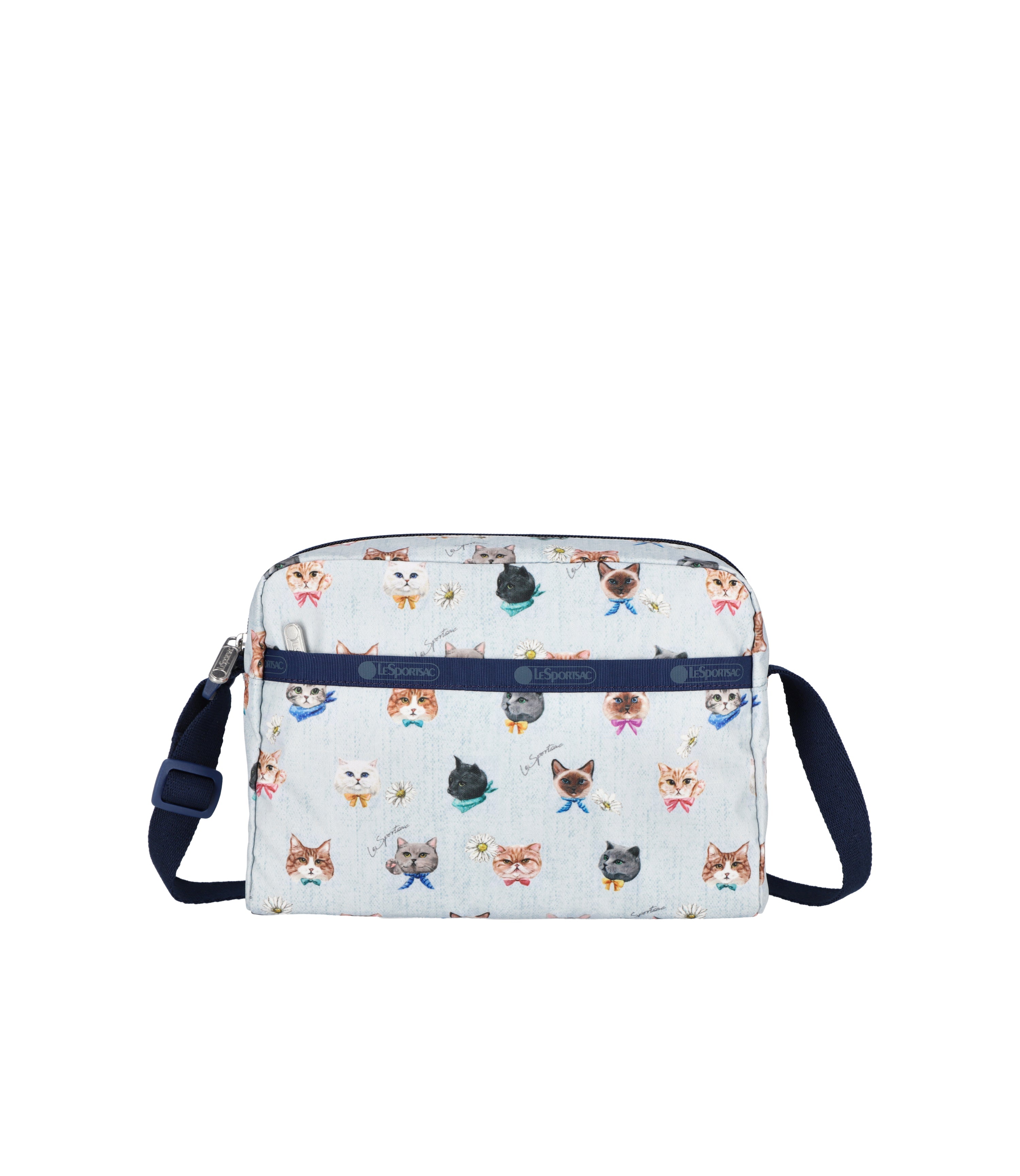 Playful Cats Sky Blue print