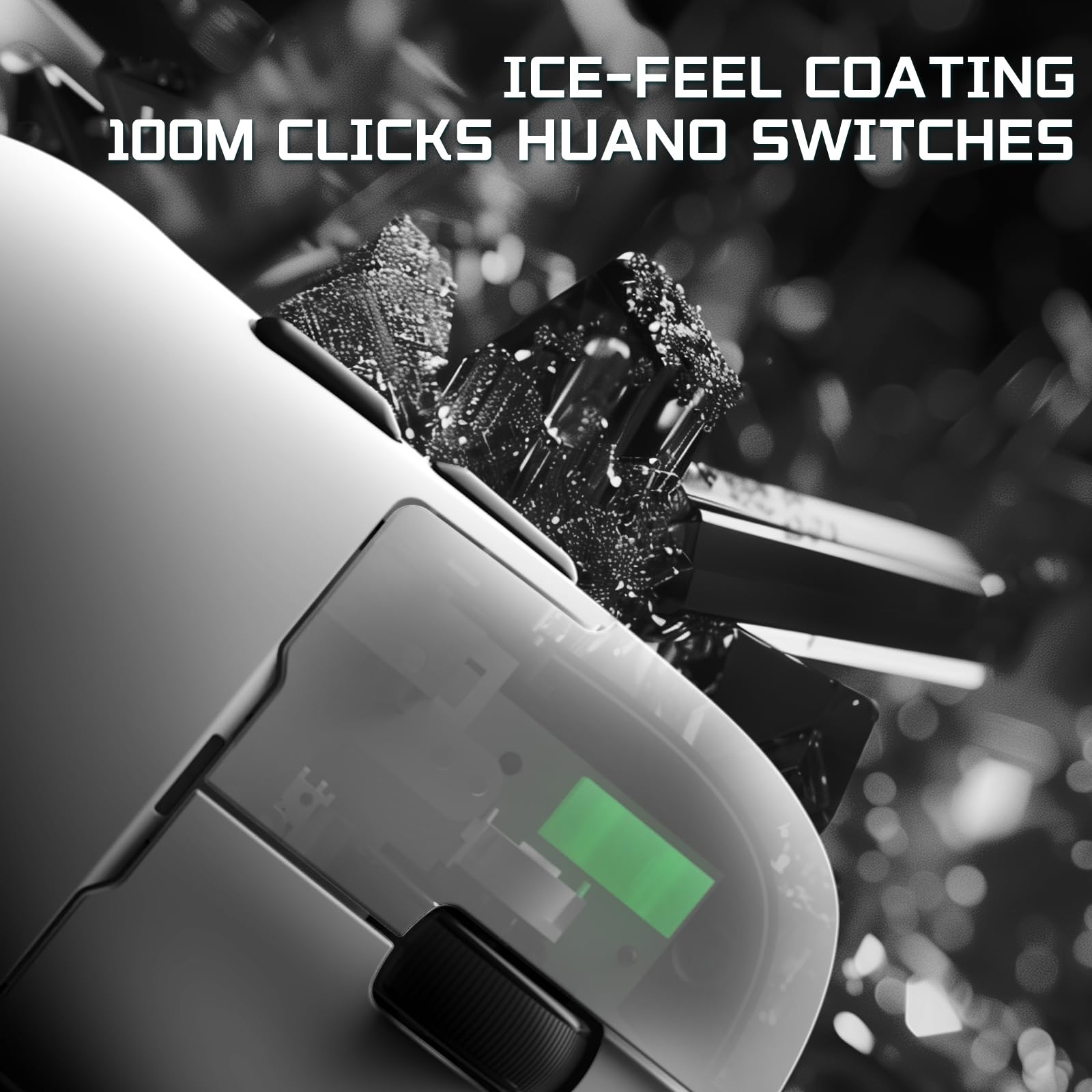 Attack Shark Ajazz AJ159APEX Gaming Mouse - 42K DPI, 8KHz Wireless, RGB Charging Dock with Color Display, 56g Ultra-Lightweight (2.4G/BT/Wired) for PC/Mac - White | Perfect for FPS, MOBA & Esports Gaming