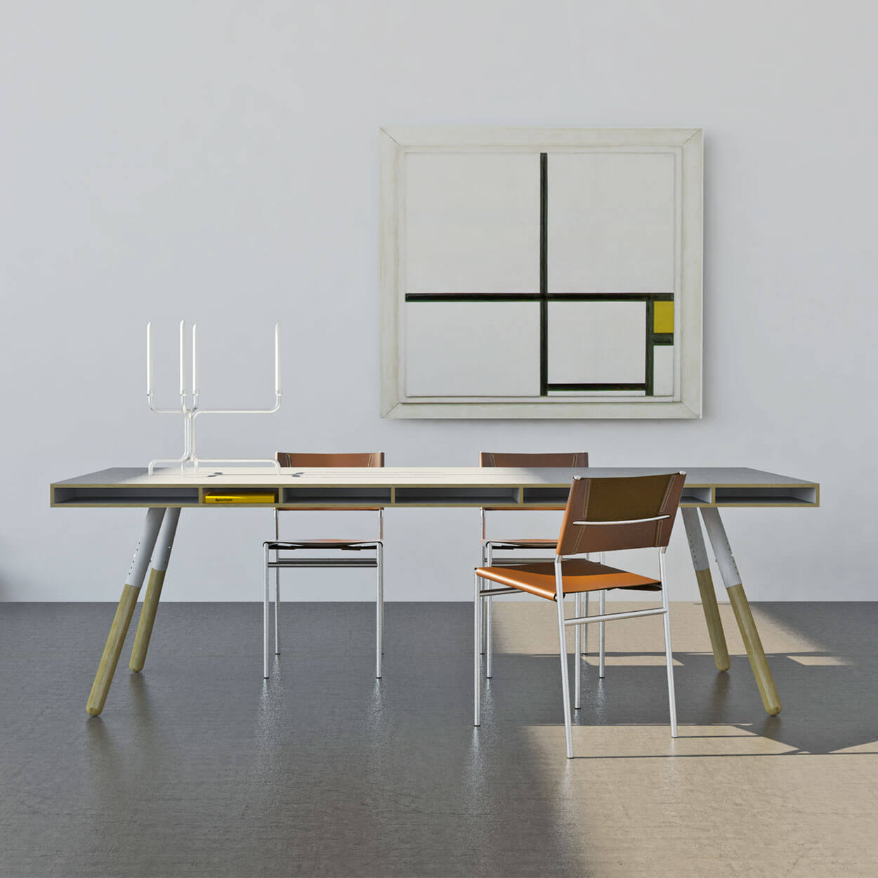 Phill Modern Dining Table by Spectrum Design – Elegant & Durable for Home, Kitchen, and Dining Room
