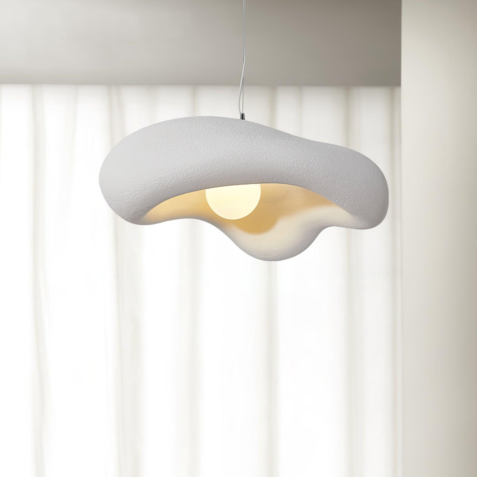 Eterna Wabi Sabi Pendant Light - Handmade Japanese Minimalist Hanging Lamp for Dining Room, Kitchen Island, or Bedroom Decor