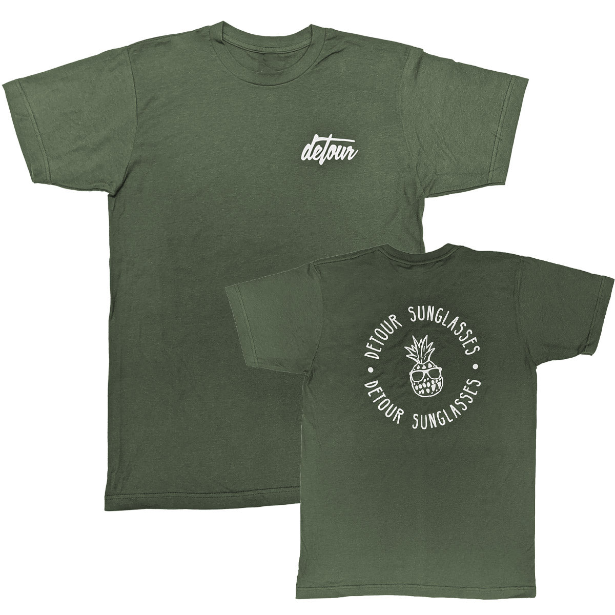 Heather Military Green Logo T-Shirt for Men & Women | Casual Cotton Tee for Everyday Wear, Street Style & Layering