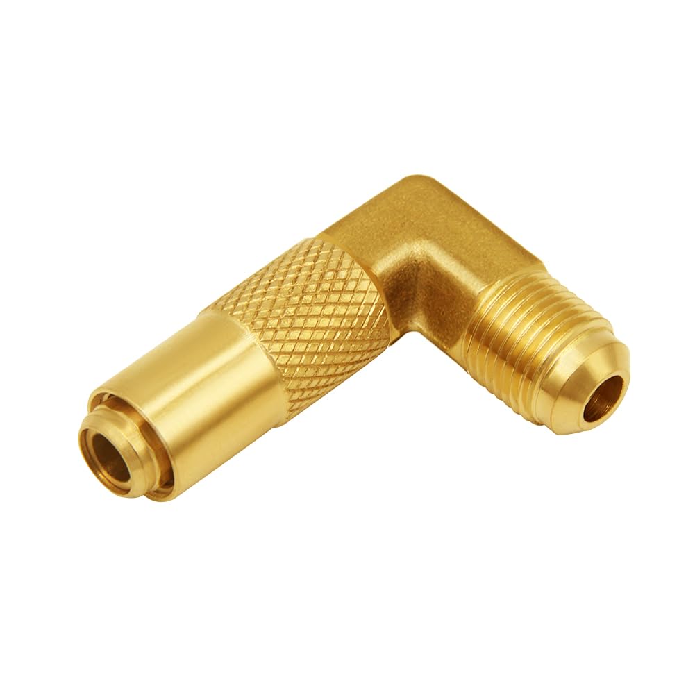 Joywayus 3/8 Inch Male Flare to 3/8 Inch Male Flare 90 Degree Elbow Adapter - Low Pressure Gas Fitting for Blackstone 17