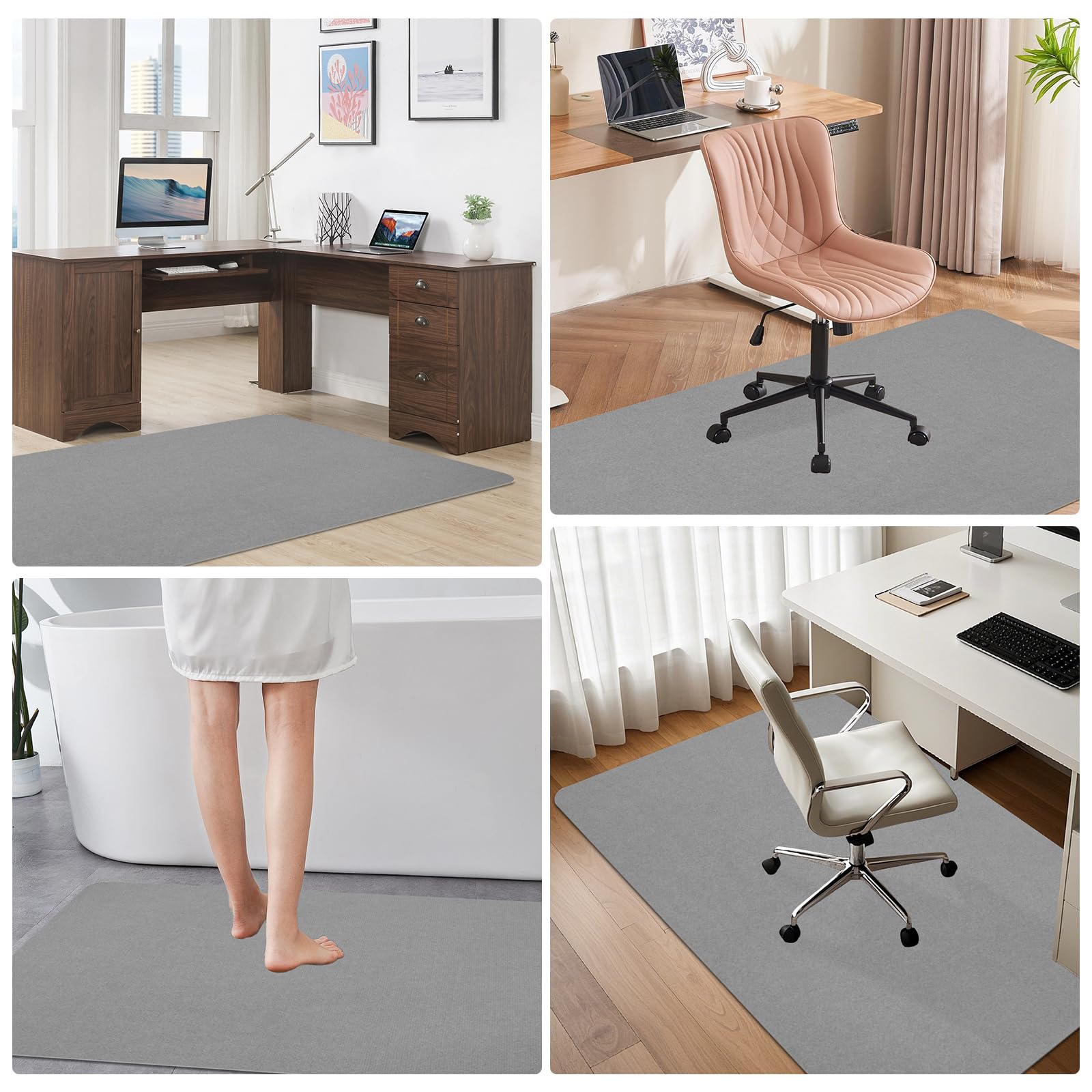 **Durable Office Chair Mat for Hardwood Floors & Tile - 36