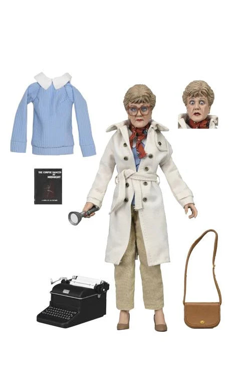 Murder, She Wrote Jessica Fletcher Action Figure with Outfit - Collectible TV Show Character Doll for Fans & Display - Perfect for Themed Parties, TV Memorabilia Collections, and Mystery Lovers