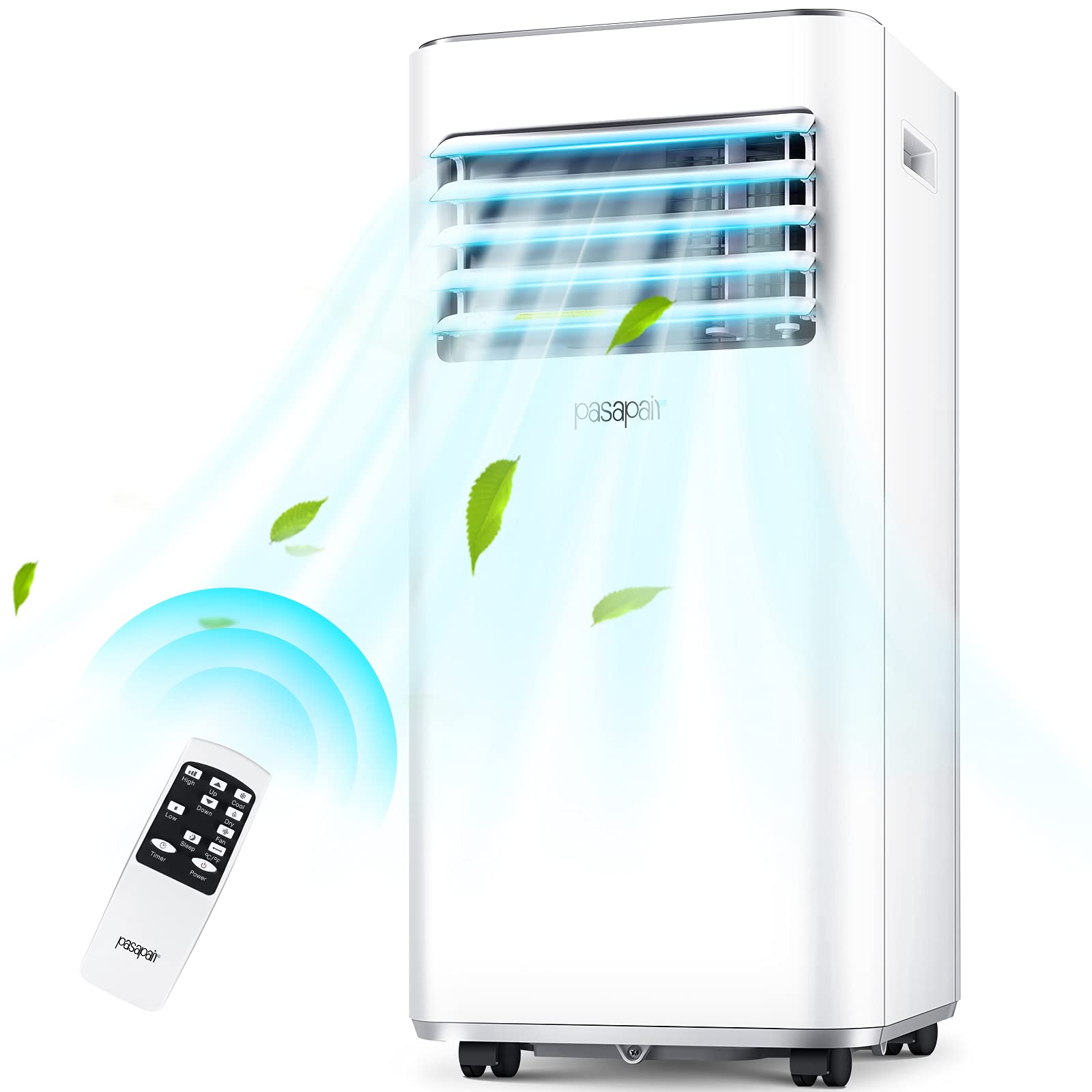 8000BTU Portable Air Conditioner with WiFi, Remote & App Control - 3-in-1 Cooling, Dehumidifier & Fan for Bedroom, Office & Small Rooms - Stay Cool in Summer Heat