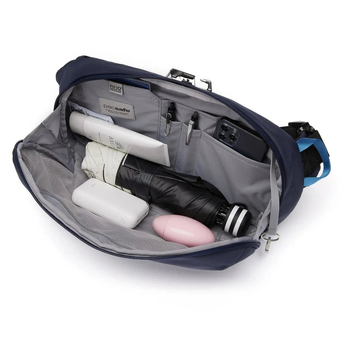 Pacsafe Metrosafe X Anti-Theft Urban Sling Bag - Secure Crossbody Travel Purse for Men & Women - Perfect for Commuting, Sightseeing & Daily Use