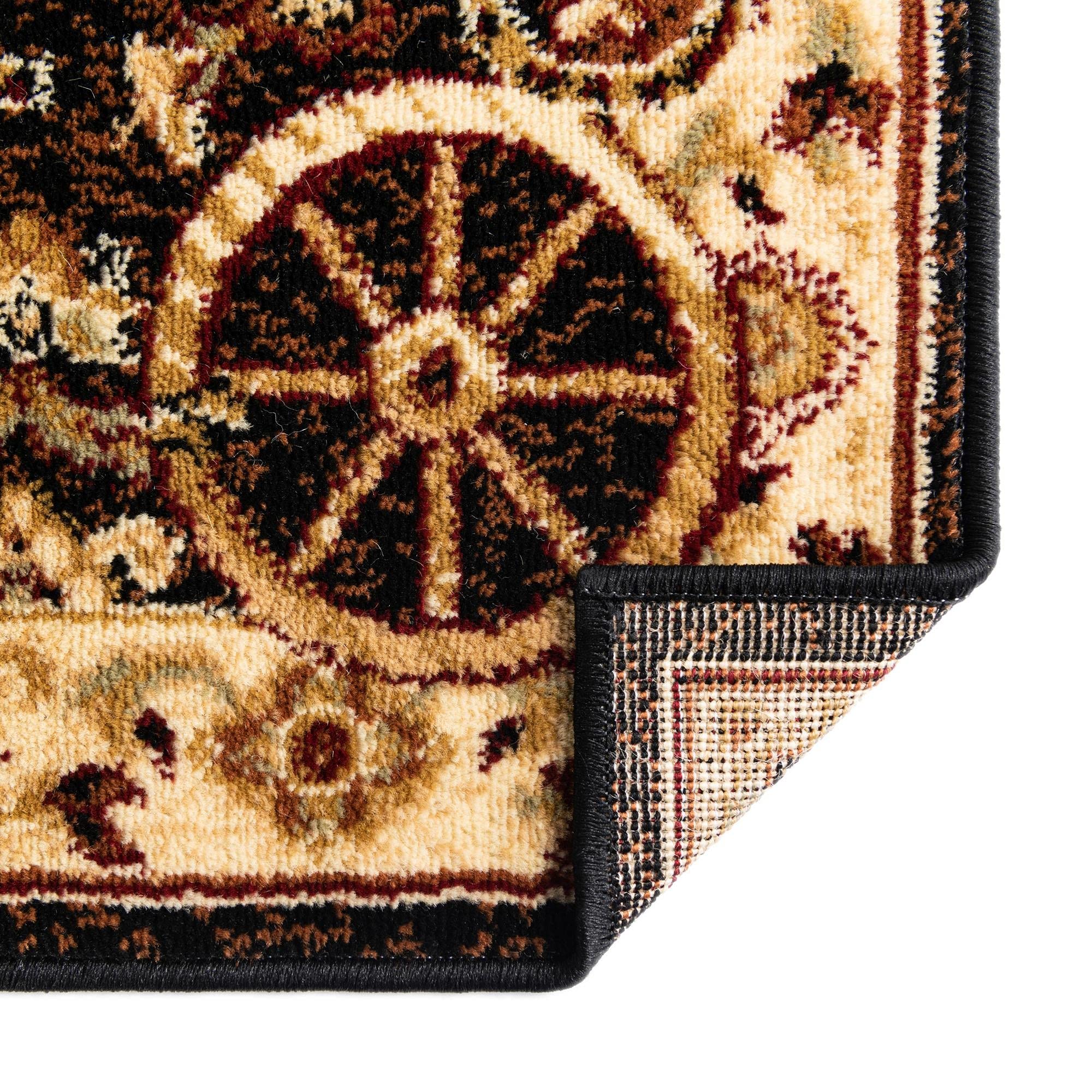Premium 12 Ft Black Runner Rug - Soft Medium-Pile Carpet for Hallway & Entryway | Durable Non-Slip Home Decor | Perfect for High Traffic Areas, Living Rooms & Bedrooms