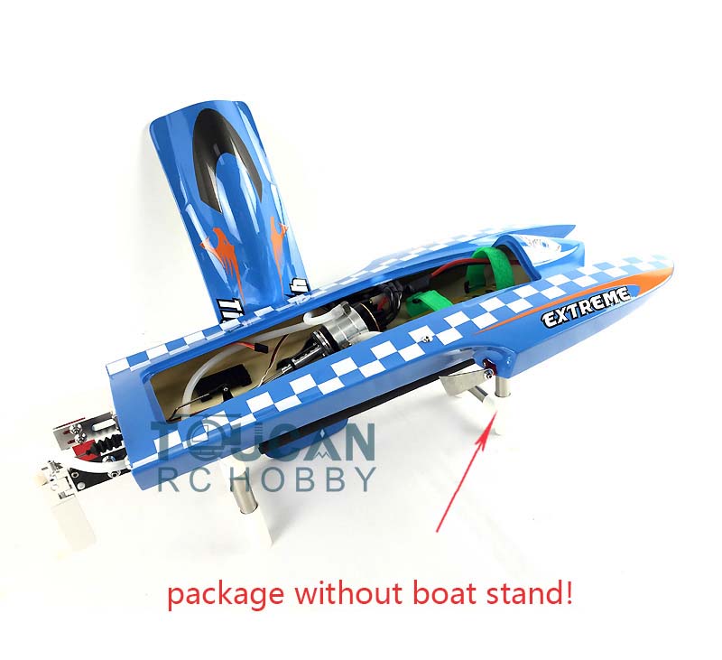 E22 Fiber Glass Electric Racing RC Boat - PNP with Motor, Servo & ESC, DIY Model 570x275x120mm, 75km/h - Perfect for Lakes, Ponds & Competitive RC Racing