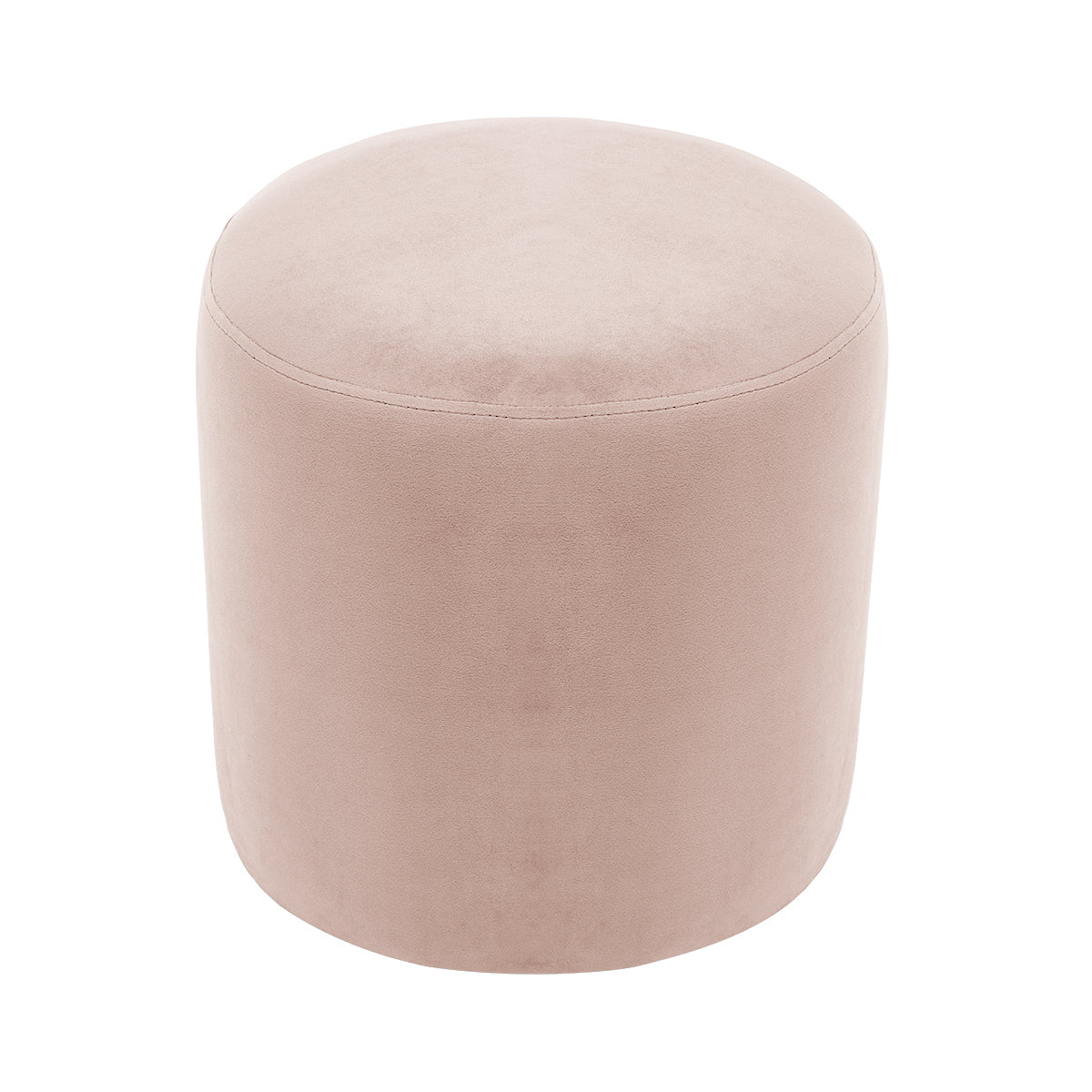 Juliette Velvet Ottoman Stool 16 Inch Round Footrest Pouf - Perfect for Living Room, Bedroom, or Nursery Decor
