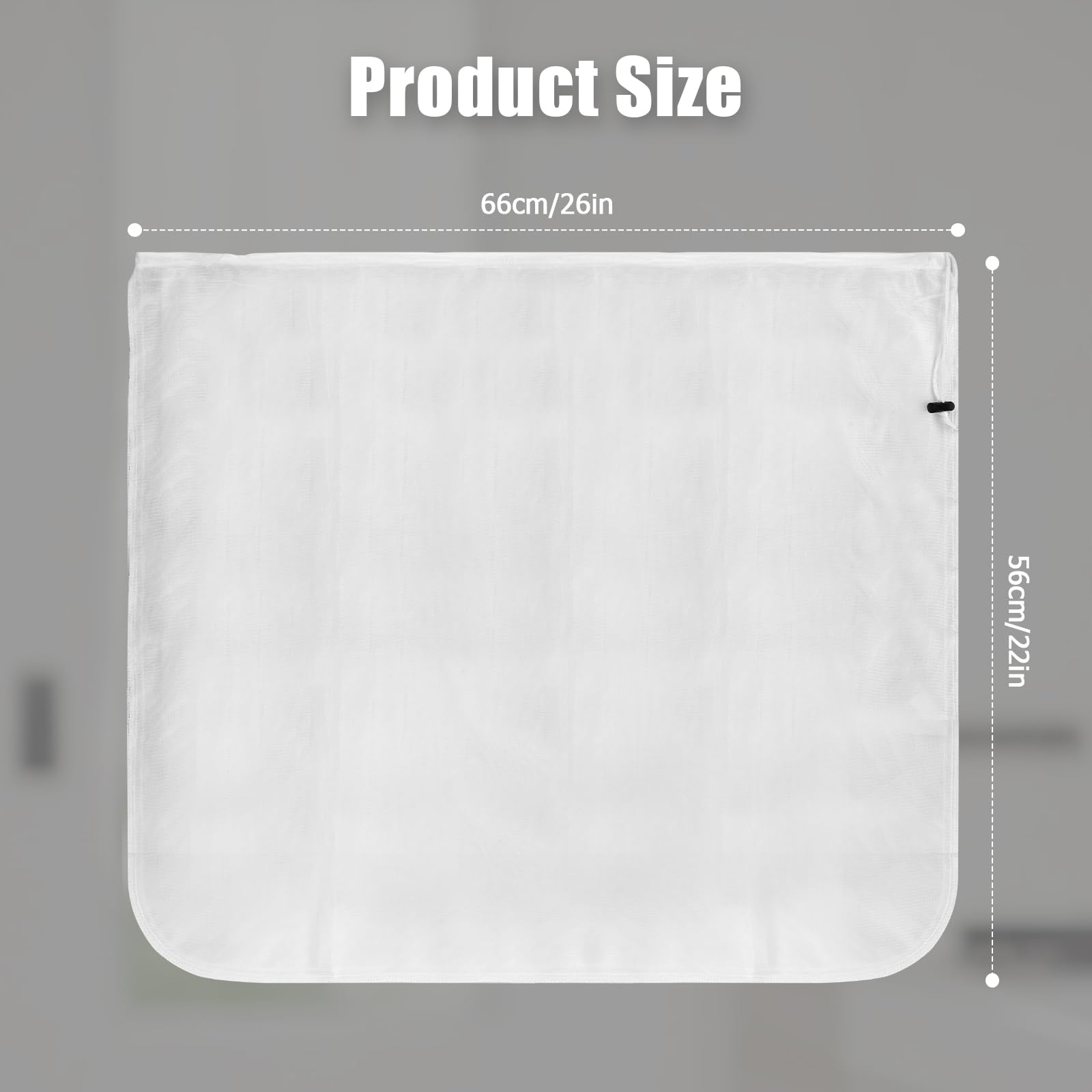 3-Pack Extra Large Reusable Brew Bags - 250 Micron Fine Mesh Straining Bags (26
