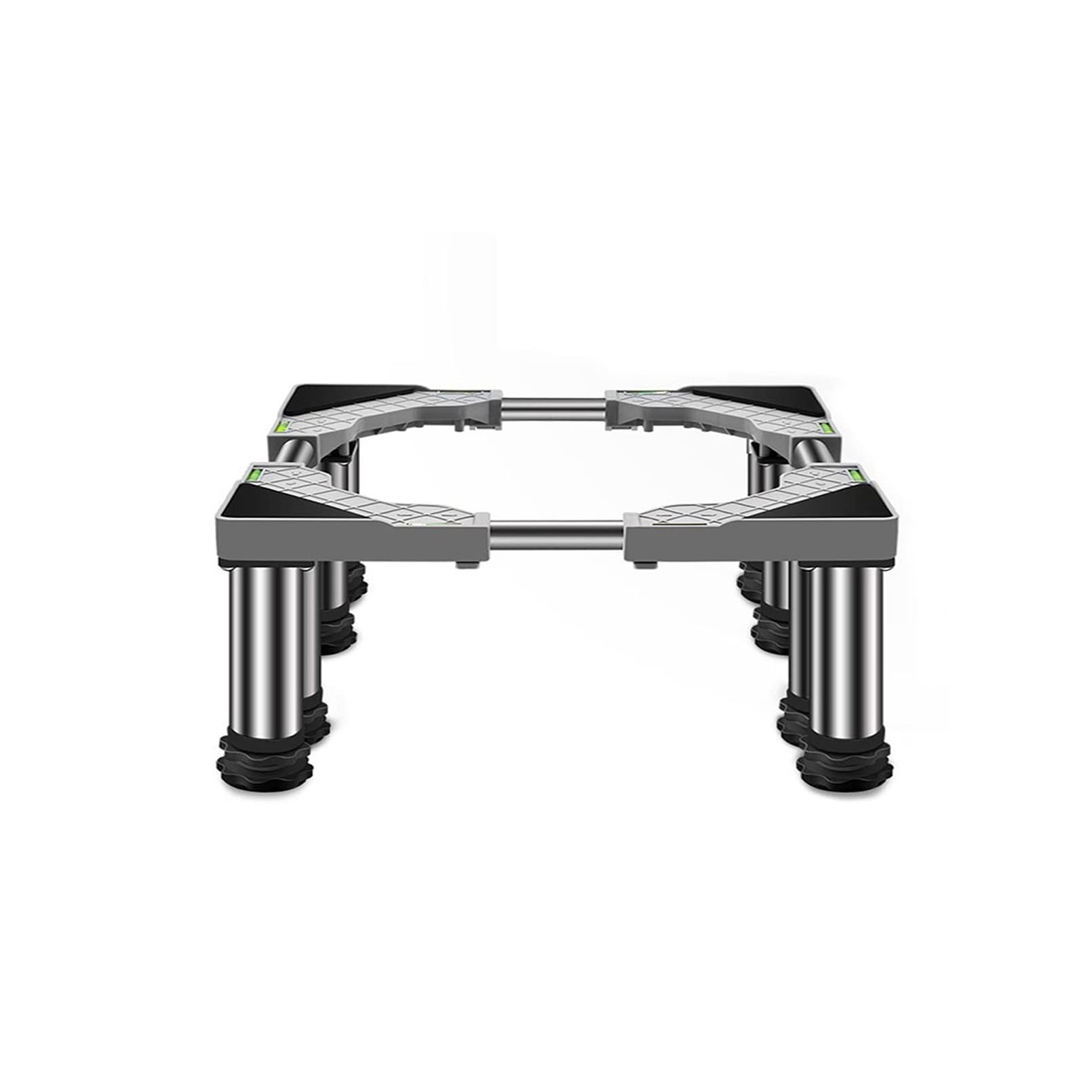 Heavy-Duty Adjustable Appliance Pedestal Stand for Washing Machine, Dryer, Refrigerator - 5.5 to 6.7 Inches Height, 8 Legs, Grey - Perfect for Laundry Room, Kitchen & Home Organization (Fits Vertical AC & Dishwasher Too)