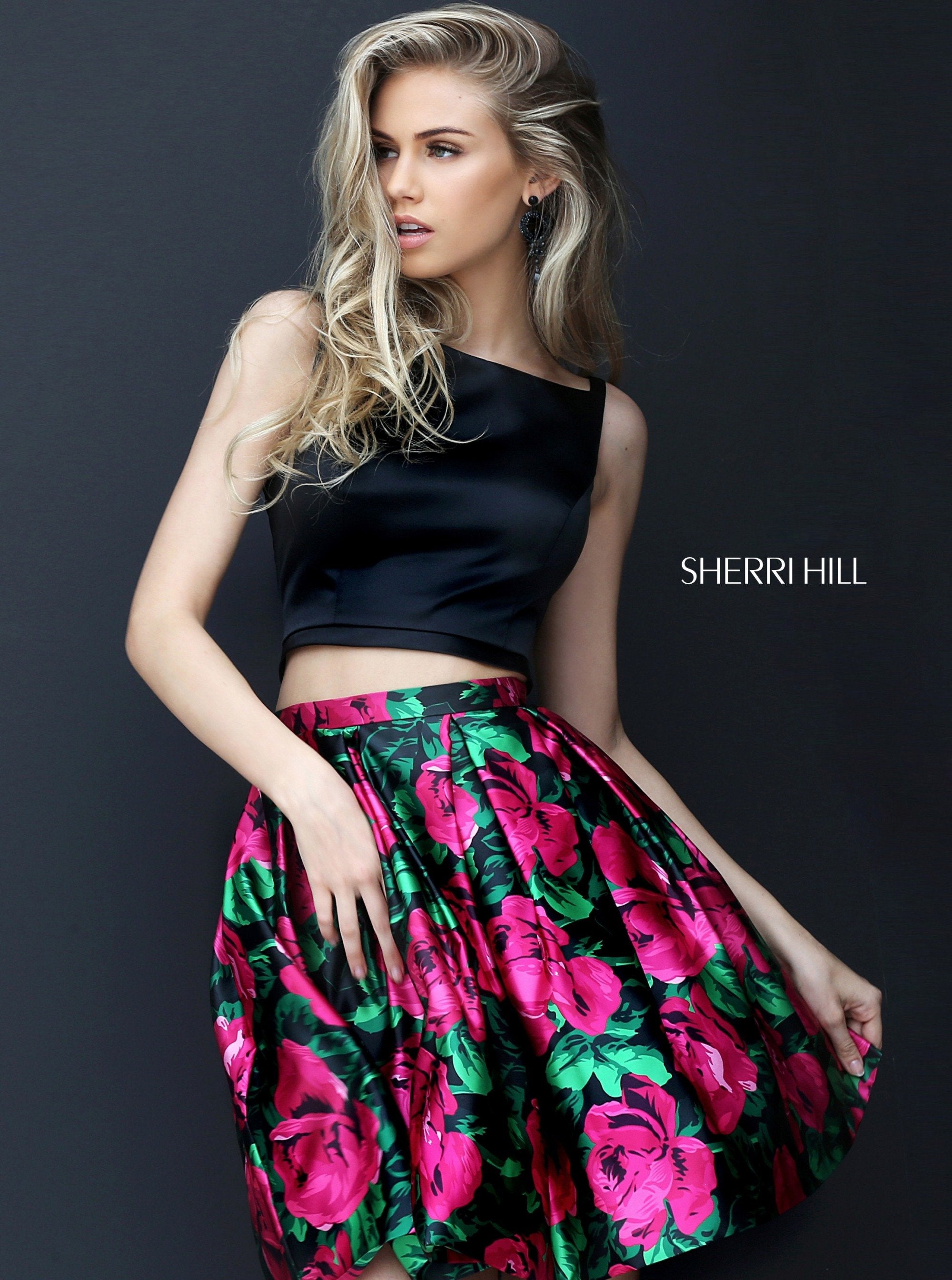 black/fuchsia print