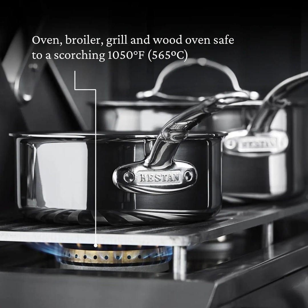 Hestan Nanobond 5-Piece Titanium Cookware Set - Nonstick, Durable & Even Heating for Professional Cooking & Home Kitchens