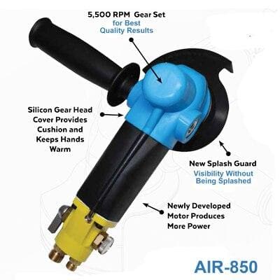 Alpha AIR 850 Air Polisher - Professional Car Detailing Tool for Paint Correction & Buffing - Perfect for Auto Shops & DIY Enthusiasts