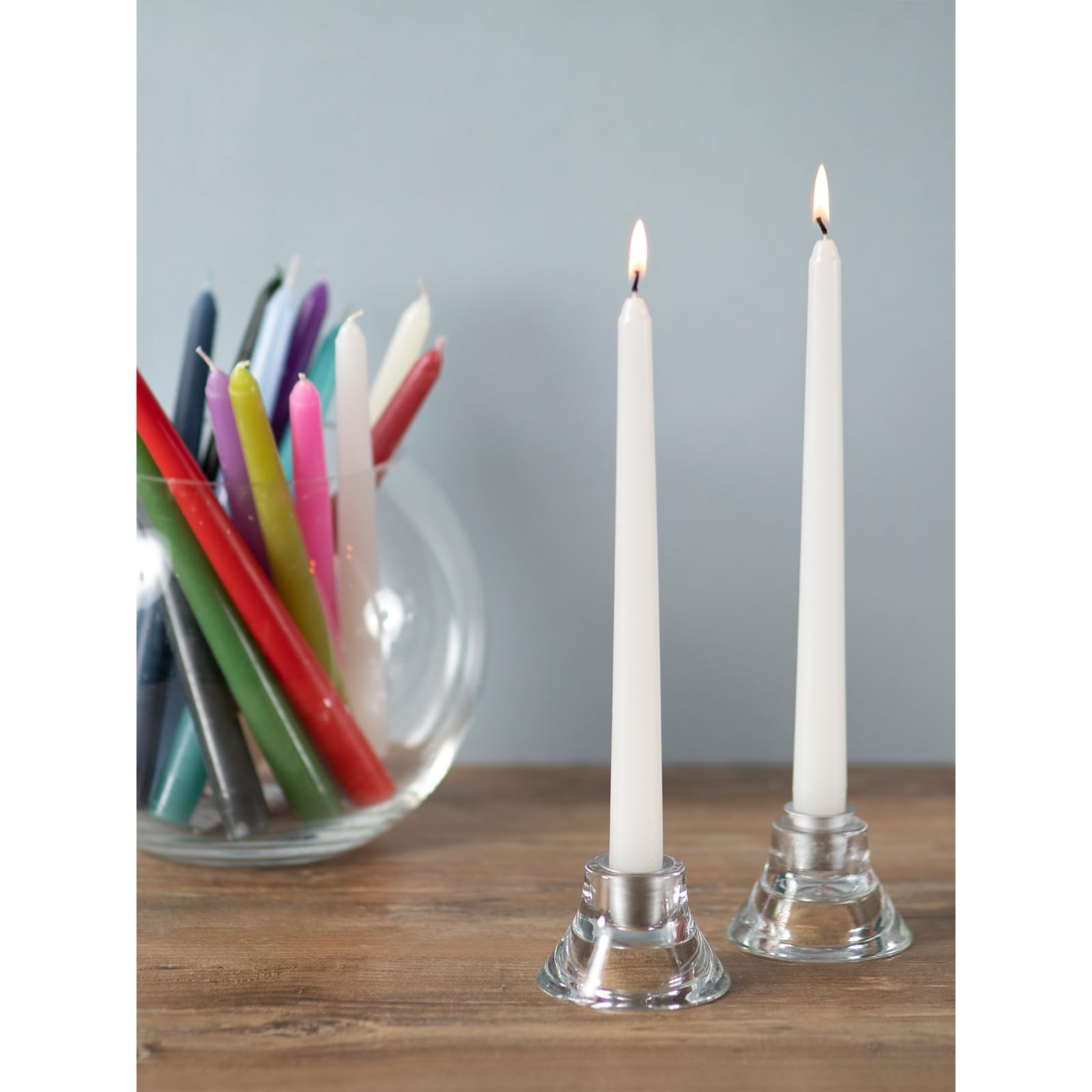 White Taper Candles 10