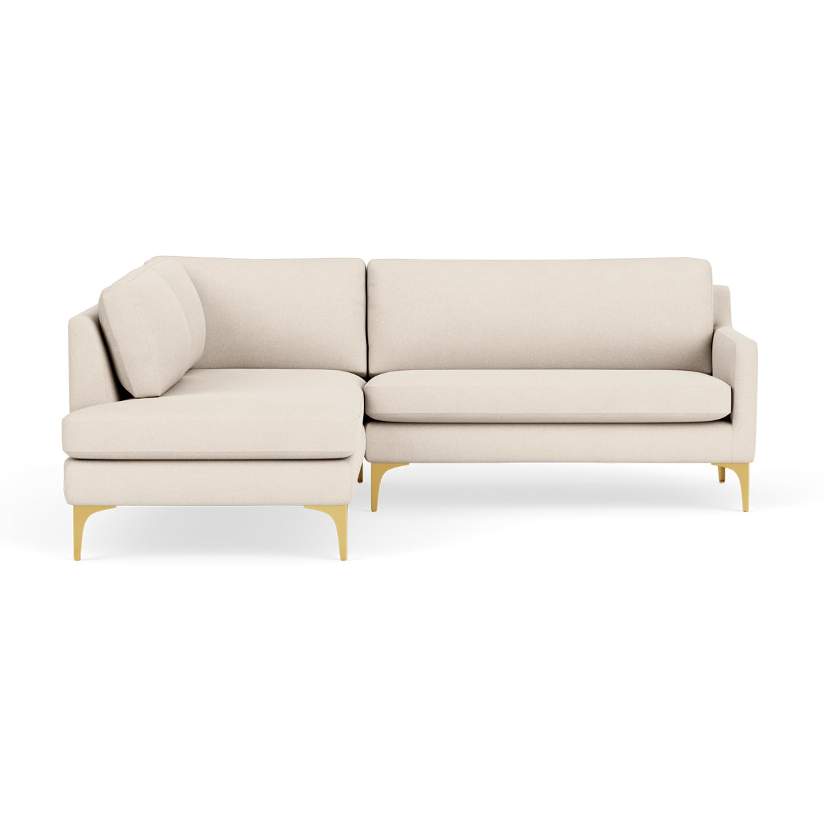 Astha Fabric Left Corner Sofa - Modern L-Shaped Sectional Couch for Living Room, Lounge & Small Spaces | Comfortable Home Furniture for Relaxing & Entertaining