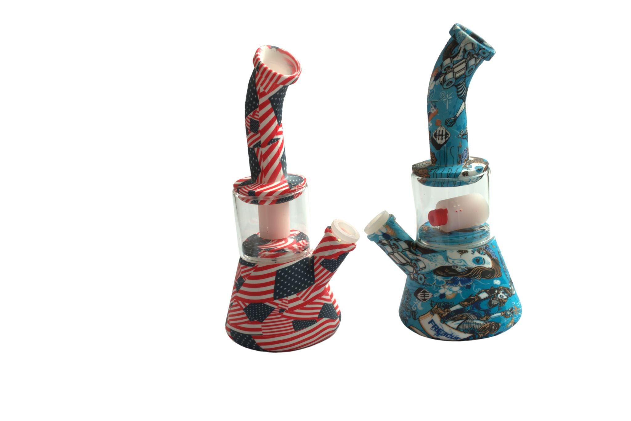 Premium Silicone Dab Rig - Portable Water Pipe for Concentrates & Tobacco | Ideal for Travel, Camping & On-the-Go Smoking