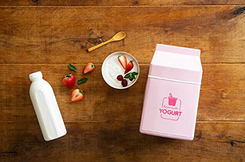 Roichen Non-Electric Yogurt Maker & Cheese Maker Set - BPA Free, 3 Colors (Pink) for Homemade Yogurt & Fresh Cheese - Perfect for Keto, Paleo & Healthy Snacks at Home