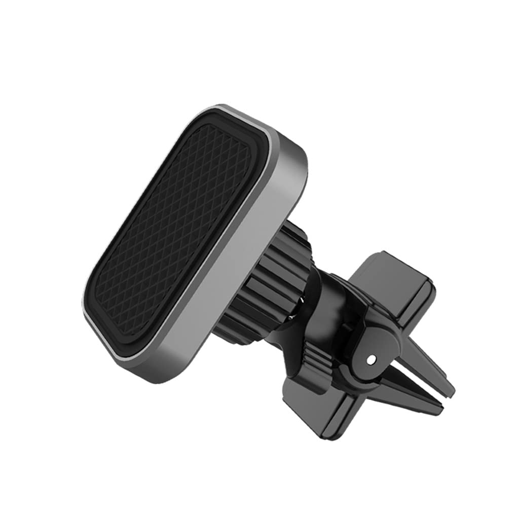 EODNSOFN Universal Magnetic Car Phone Holder - Black Square Air Vent Mount Stand for iPhone, Samsung & Smartphones - Secure Hands-Free Driving & Navigation