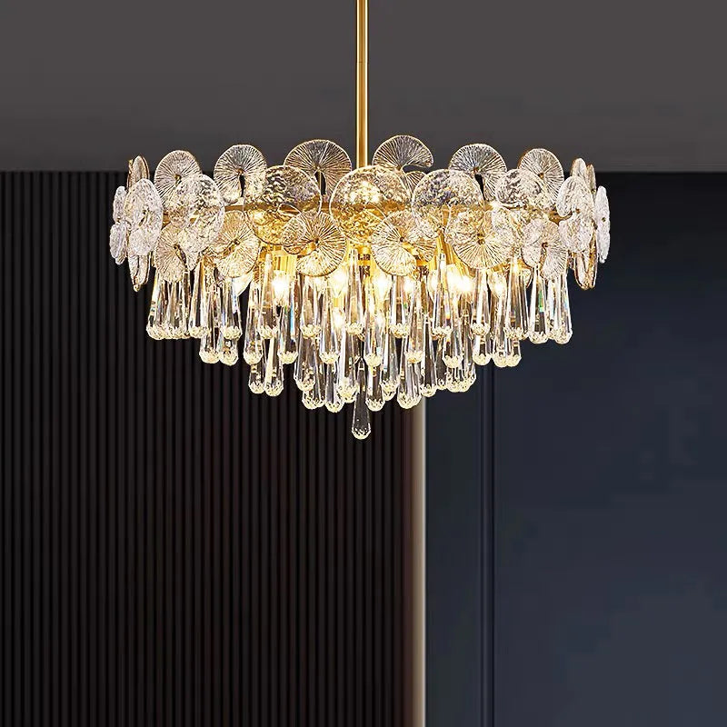 Postmodern Crystal Chandelier - Modern Luxury Ceiling Light Fixture for Dining Room, Living Room, Bedroom & Foyer | Elegant Home Decor Lighting for Weddings & Interior Design