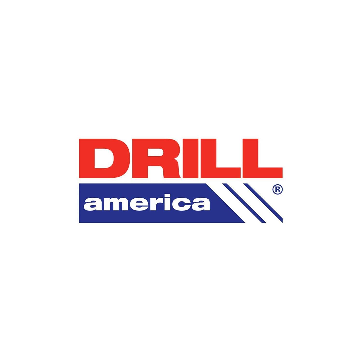 Drill America #10 HSS Heavy Duty Split Point Stub Drill Bit - High Speed Steel Metal Drilling Tool for DIY, Woodworking & Construction Projects