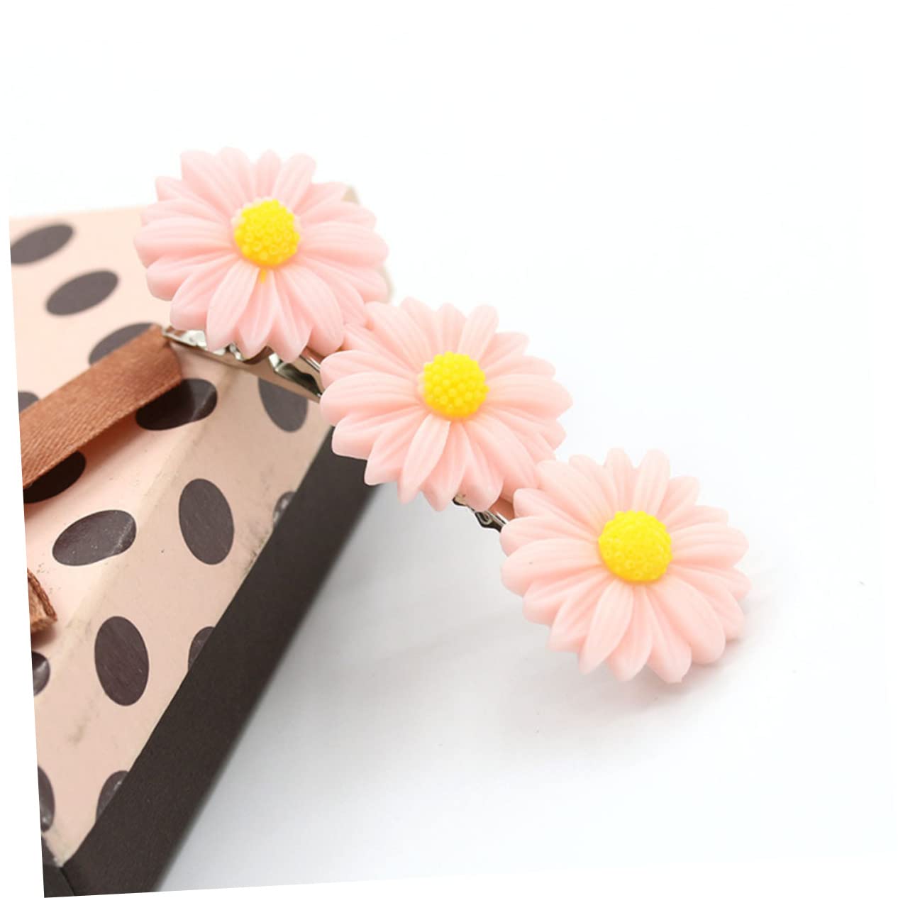 Beaupretty 3 Sets Daisy Flower Hair Clips for Women & Girls - Pink Acrylic Barrettes (10pcs x 3) - Perfect for Parties, Weddings & Everyday Fashion Accessories