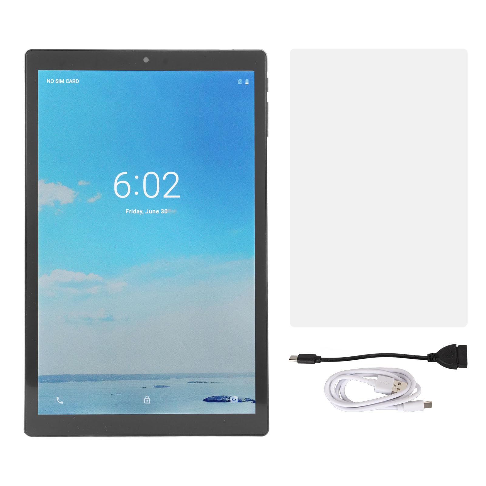 DAUZ 10.1 Inch Tablet PC - Aluminum Alloy Body, Tempered Glass Screen, 6800mAh Long Battery Life Android Tablet for Online Learning, Work & Entertainment (Black) | Perfect for Students, Professionals & Home Use