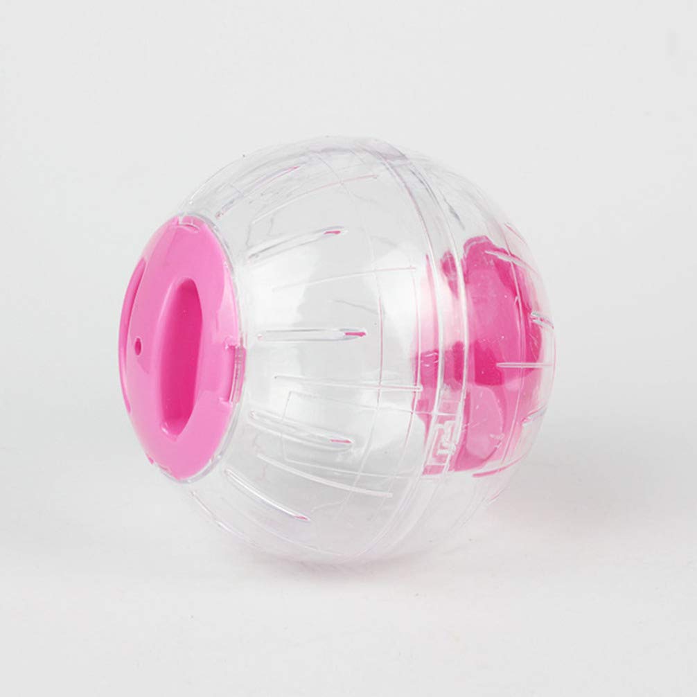 2 Pack Crystal Hamster Exercise Ball - Interactive Pet Toy for Small Animals, Hamsters, Gerbils - Transparent Running Wheel for Play & Exercise - Perfect for Cage Fun, Playtime & Indoor Activity