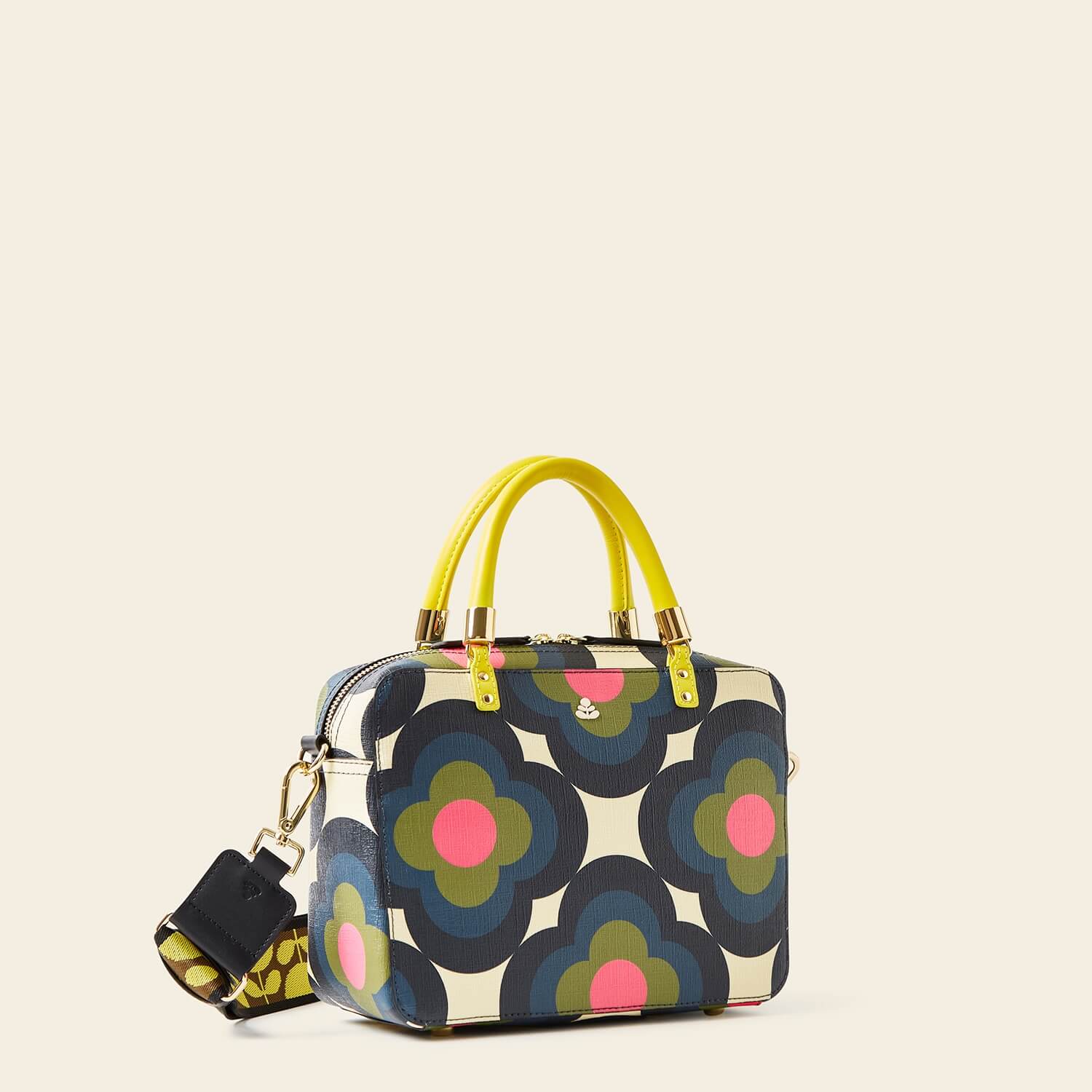 Radial Flower Rockpool Medium Block Handbag - Stylish Crossbody Purse for Women, Perfect for Work, Travel & Everyday Use