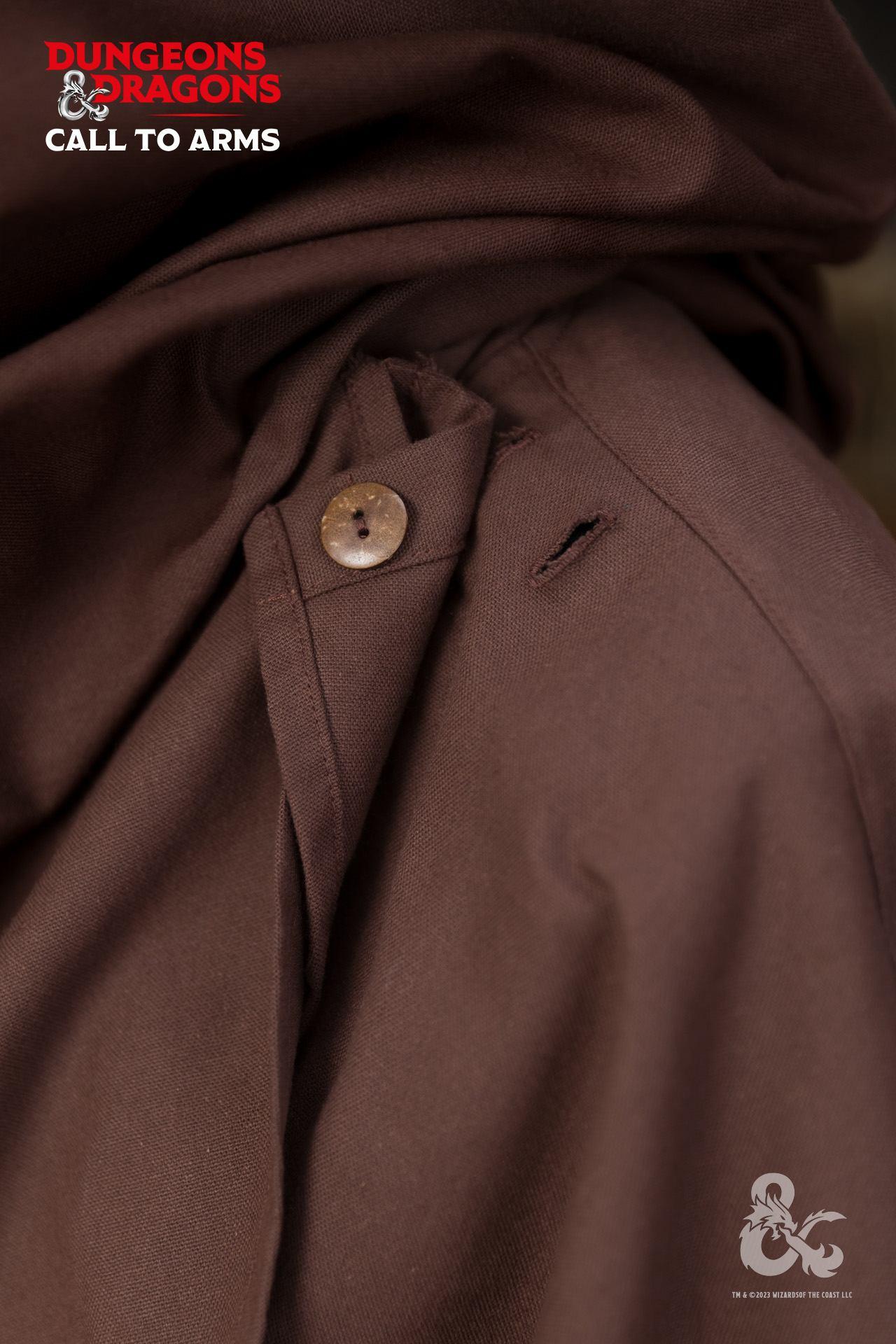 Dungeons & Dragons Druid Cape - Brown Fantasy Costume Cloak for LARP, Cosplay & Roleplaying Games | Perfect for D&D Adventurers & Fantasy Enthusiasts