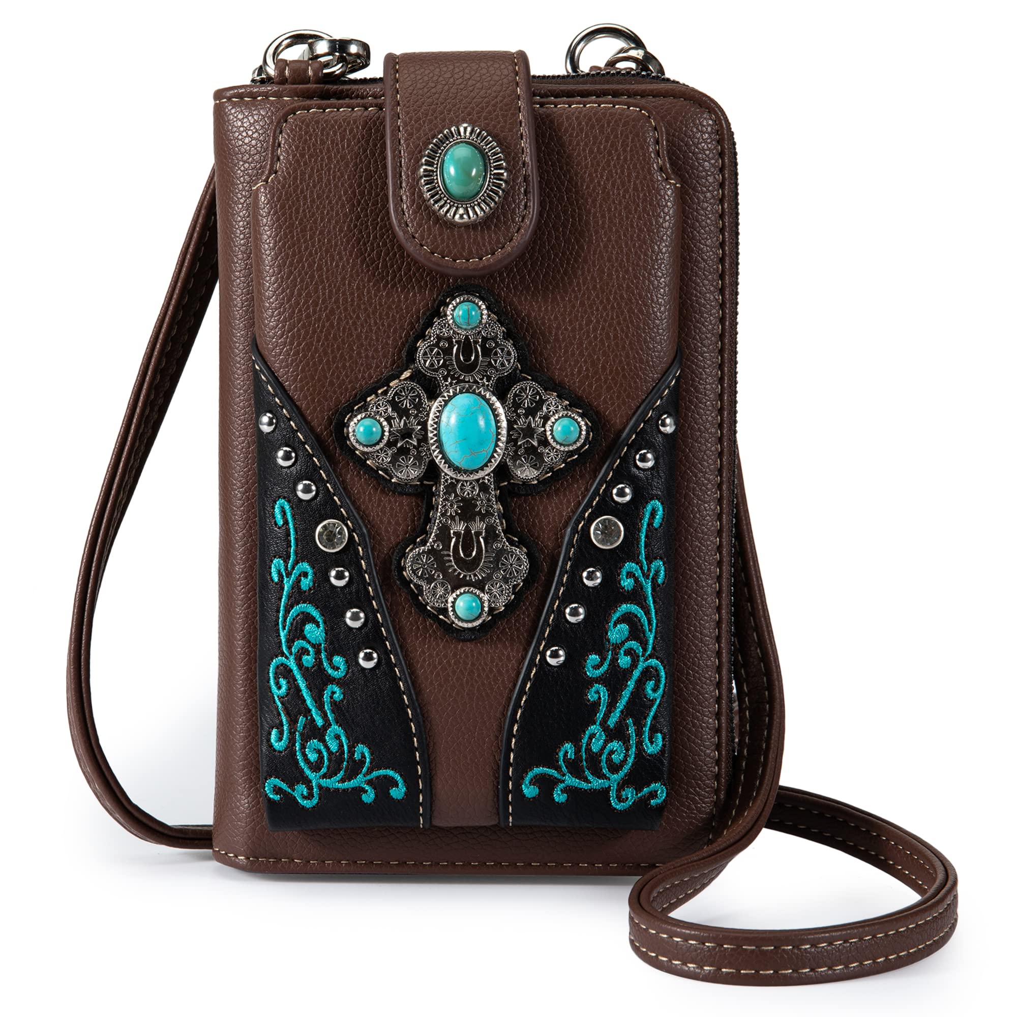 Montana West Women's Crossbody Phone Purse - Western Wallet Bag for Daily Use