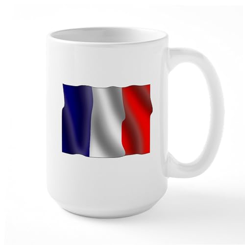 White - French Flag Large Mug