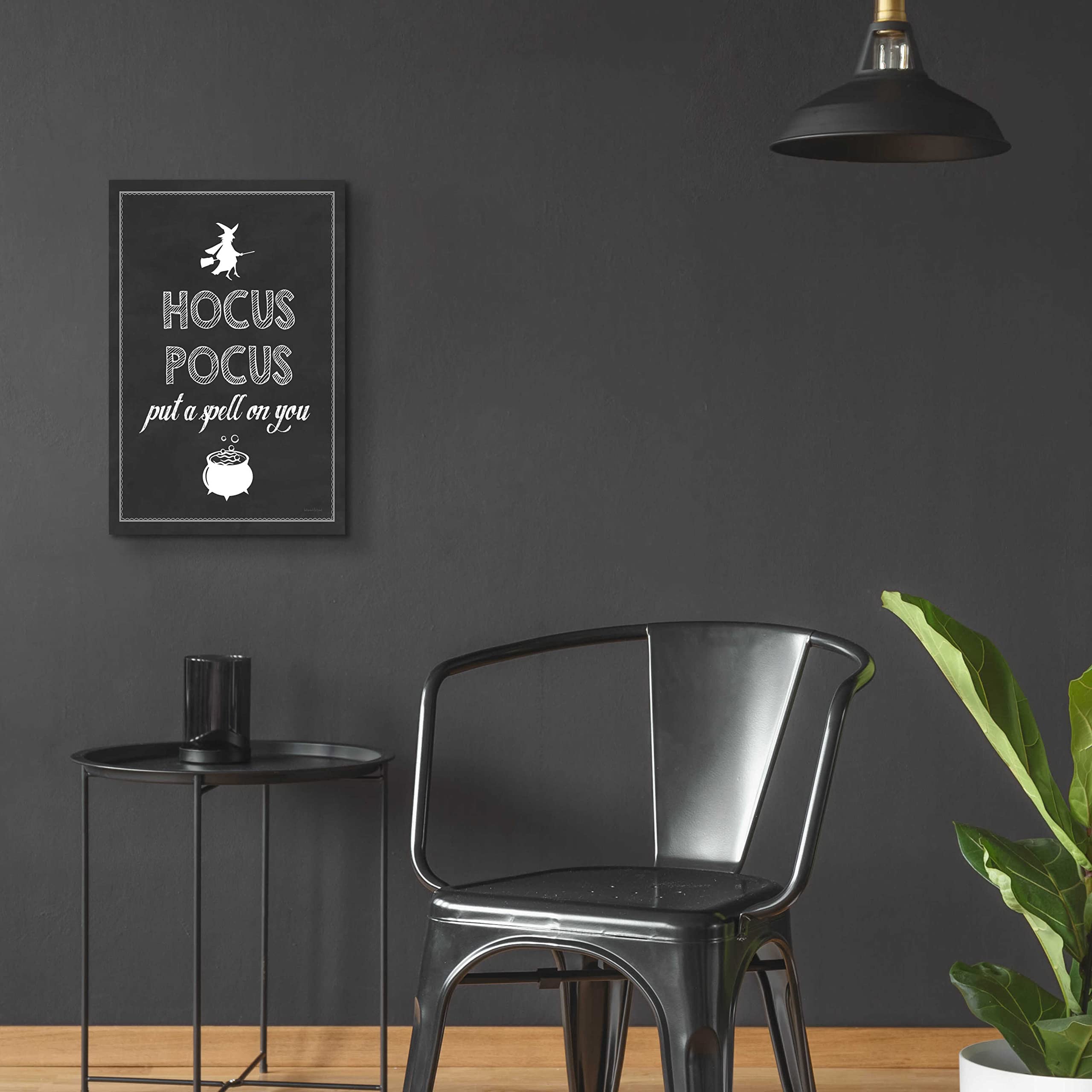 Letter & Lined 'Put A Spell On You' Acrylic Glass Wall Art - 16x24 Inches Modern Home Decor for Living Room, Bedroom & Office